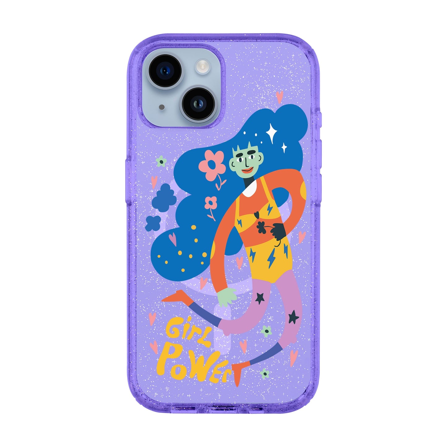 GIRL POWER-iPhone 14 Shiny Kılıf MagSafe Özellikli