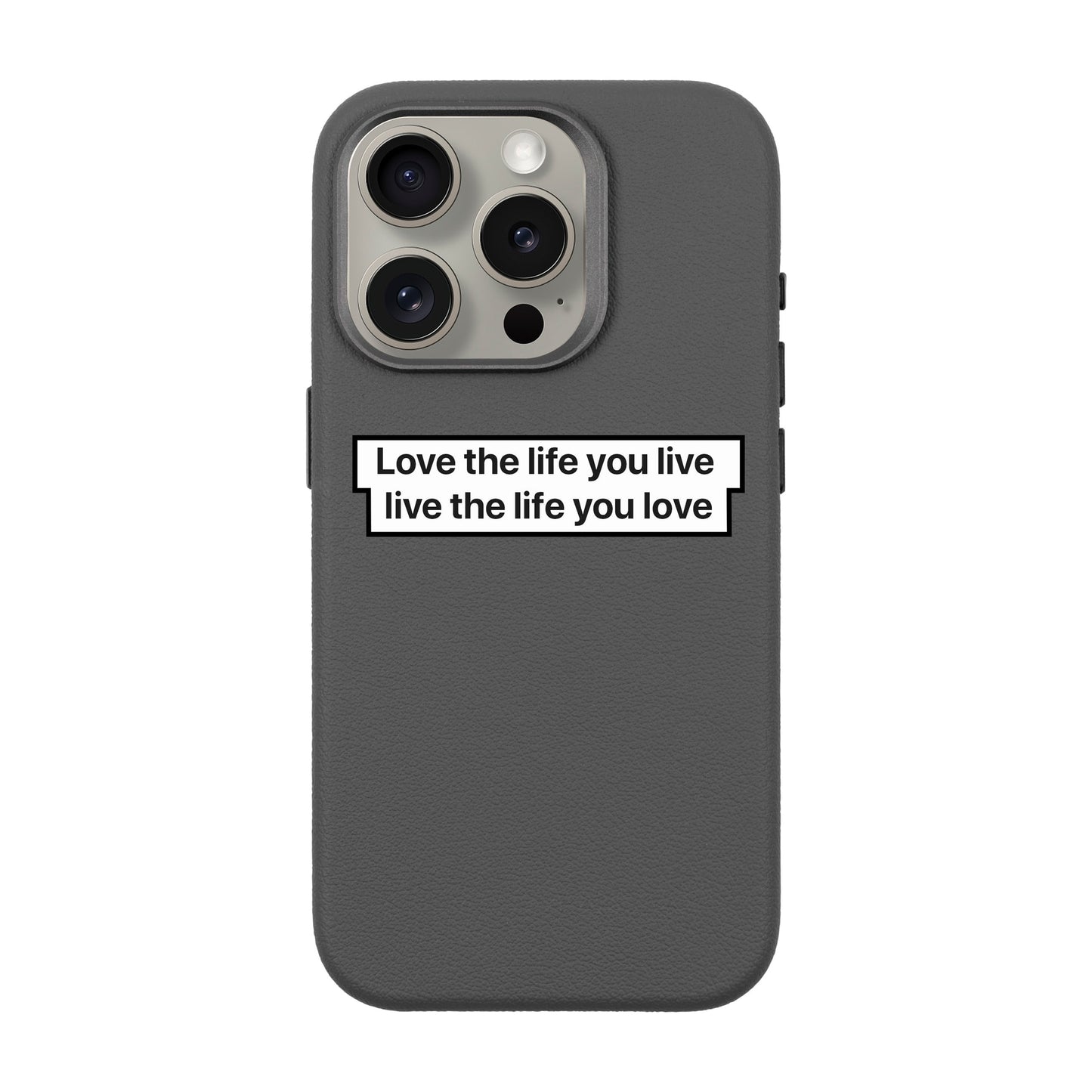 LOVE THE LIFE-iPhone 15 Pro Leather Premium Kılıf MagSafe Özellikli