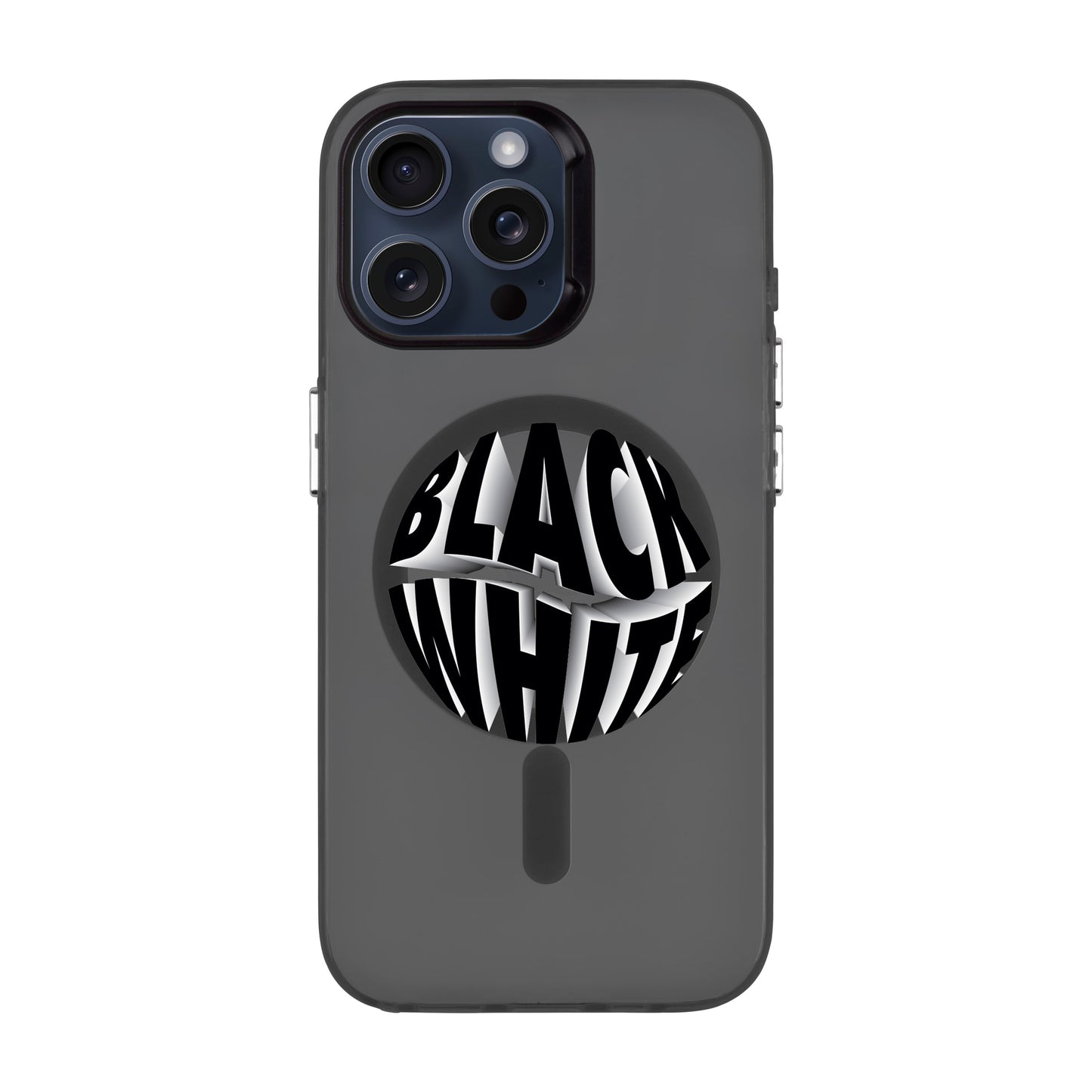 BLACK WHITE-iPhone 13 Pro Max Hold Kılıf MagSafe Özellikli