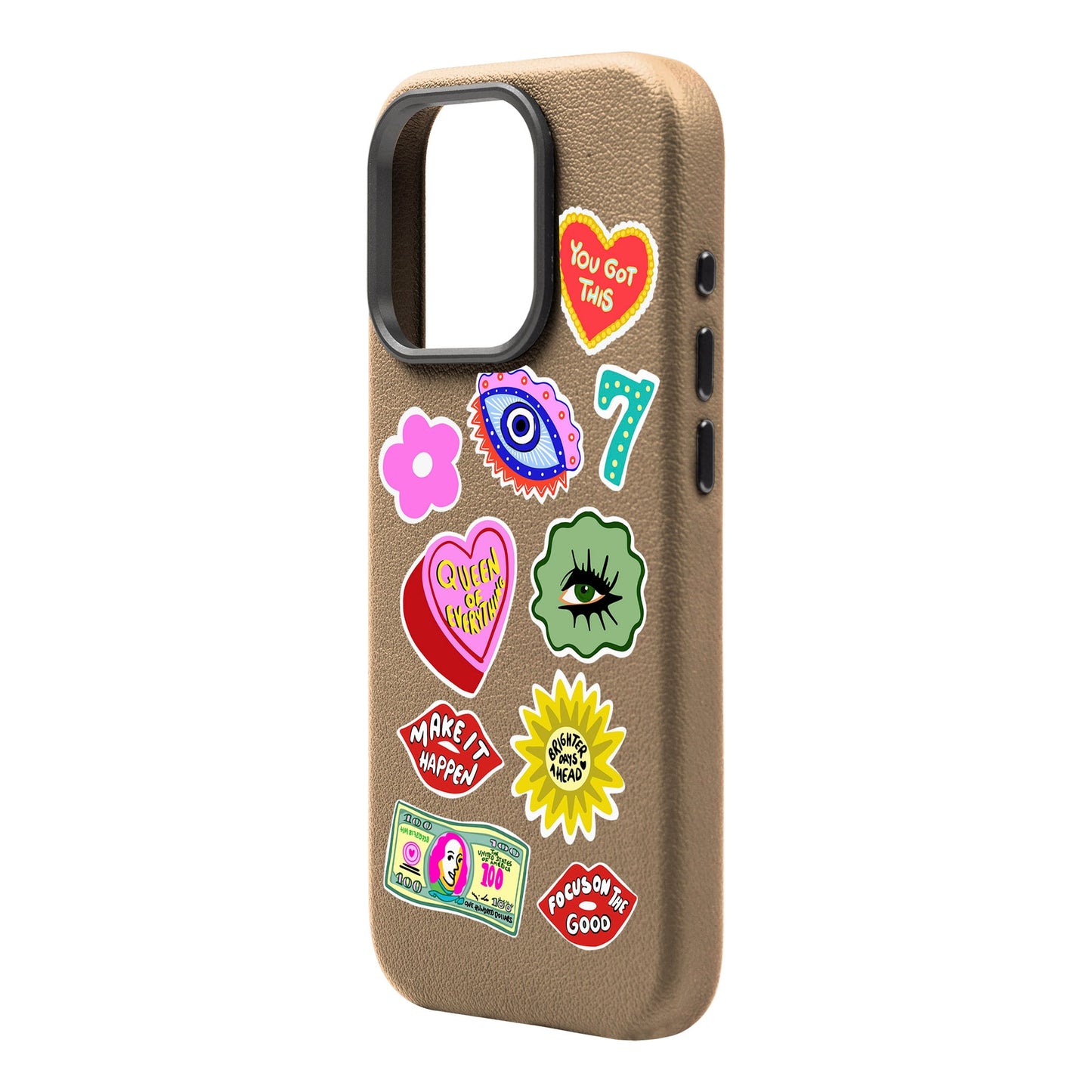 HM STICKERS-iPhone 16 Pro Leather Premium Kılıf MagSafe Özellikli