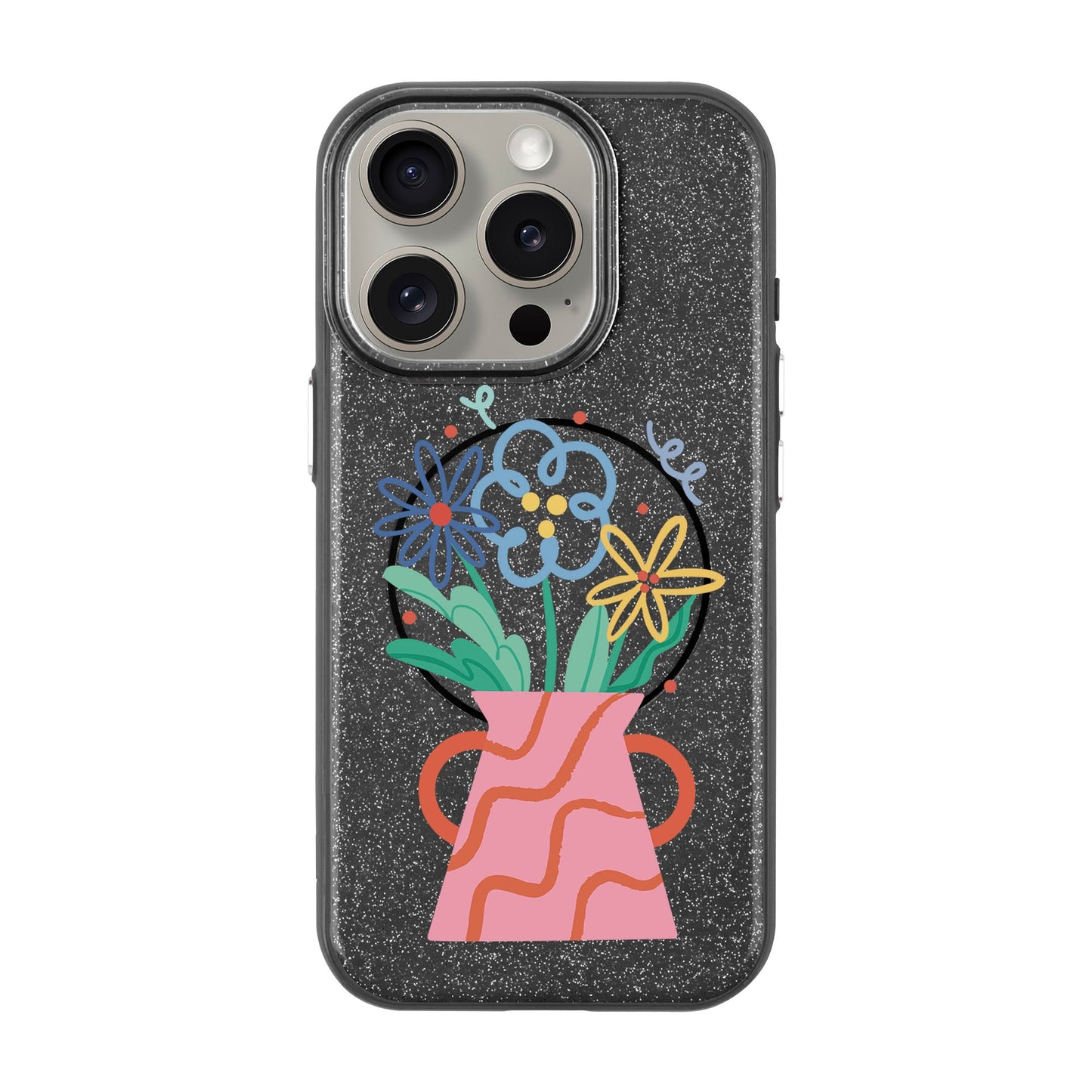 PINK VASE-iPhone 15 Pro Radiant Kılıf MagSafe Özellikli