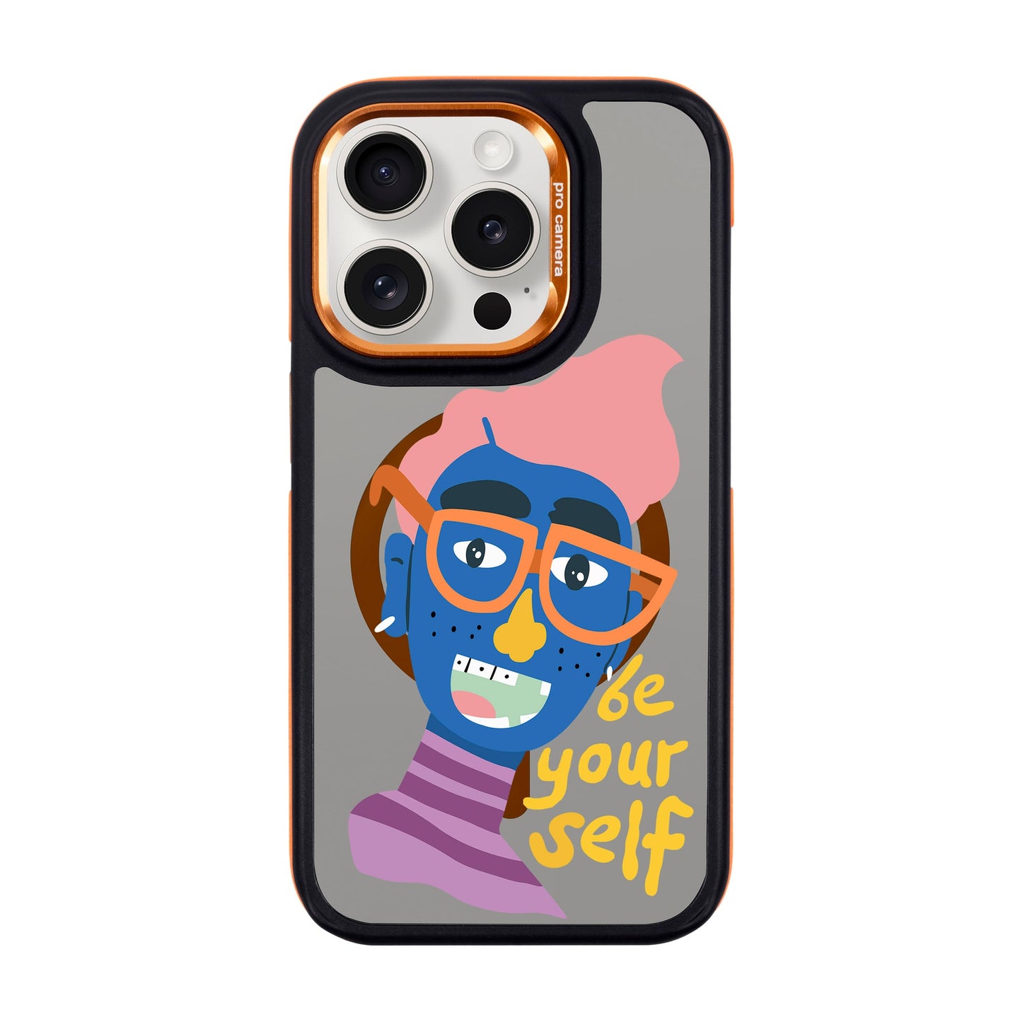 BE YOUR SELF-iPhone 15 Pro Dark Kılıf MagSafe Özellikli