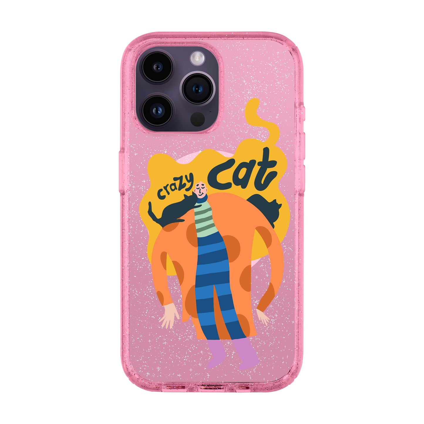 CRAZY CAT-iPhone 14 Pro Max Shiny Kılıf MagSafe Özellikli