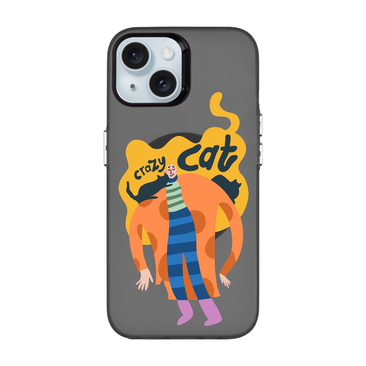 CRAZY CAT-iPhone 15 Hold Kılıf MagSafe Özellikli