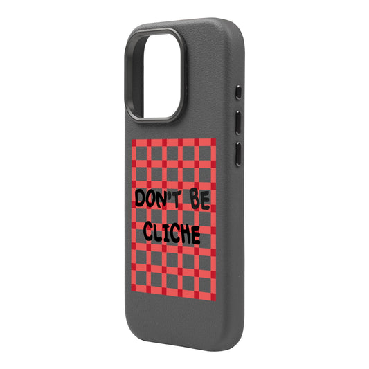 DON'T BE CLICHE-Leather Premium Kılıf MagSafe Özellikli - iPhone 16