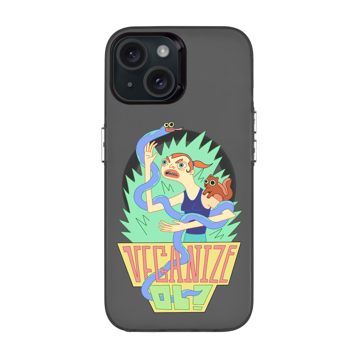 VEGANİZE-iPhone 15 Hold Kılıf MagSafe Özellikli