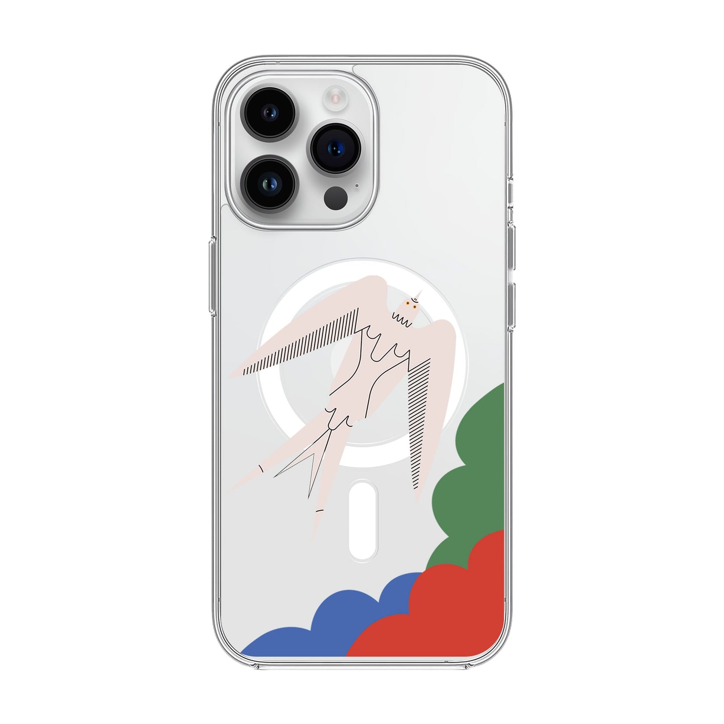 L’OISEAU LIBRE-iPhone 14 Pro Max Solid Kılıf MagSafe Özellikli