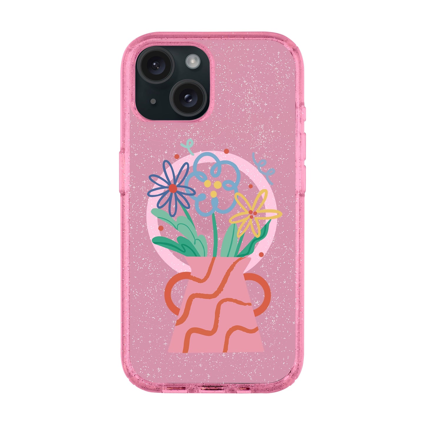 PINK VASE-iPhone 14 Plus Shiny Kılıf MagSafe Özellikli