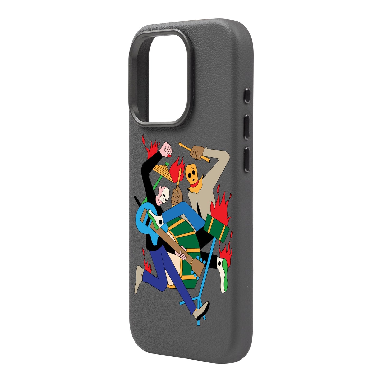 MONSTER MASH-iPhone 16 Leather Premium Kılıf MagSafe Özellikli