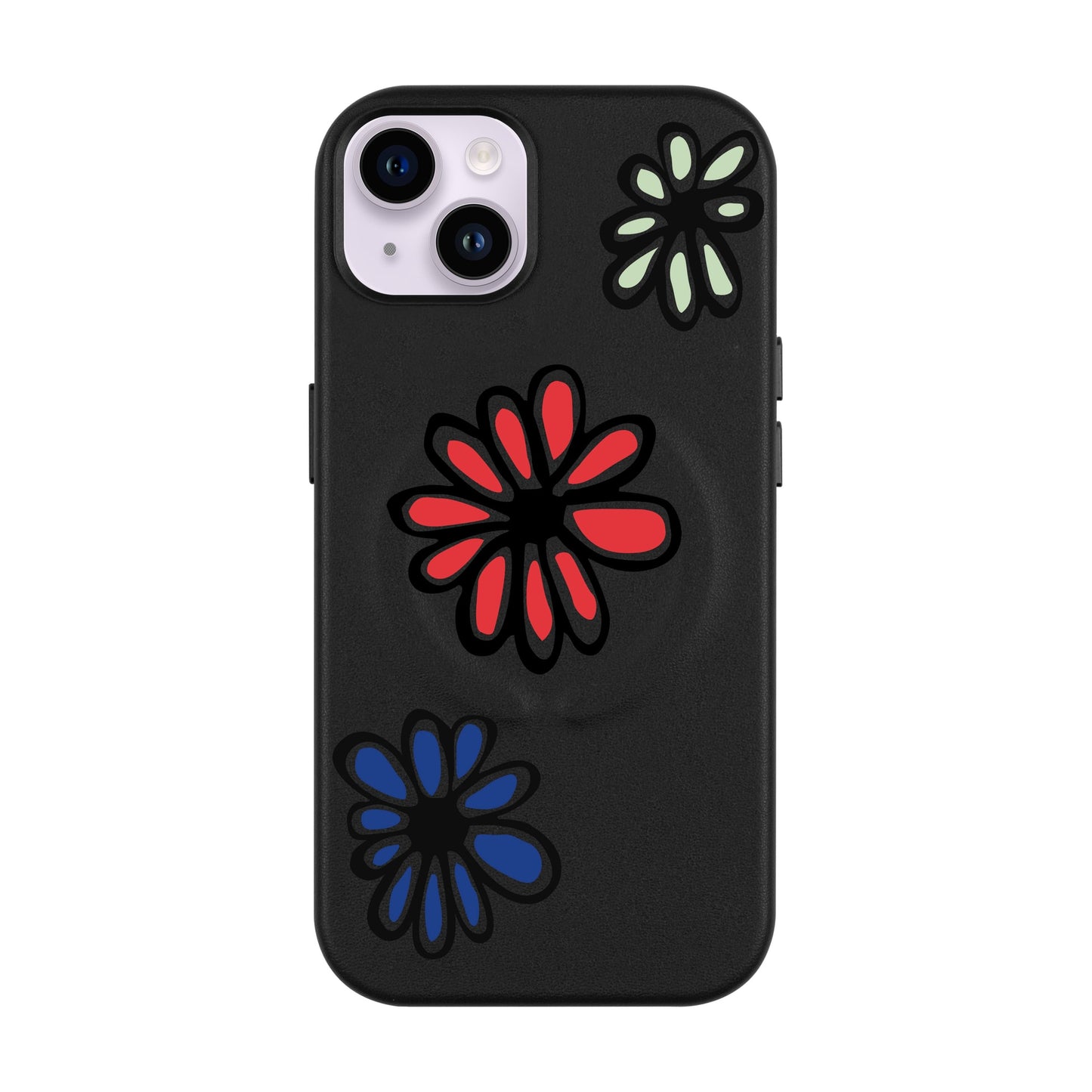 FLORIST-iPhone 14 Plus Leather Kılıf MagSafe Özellikli