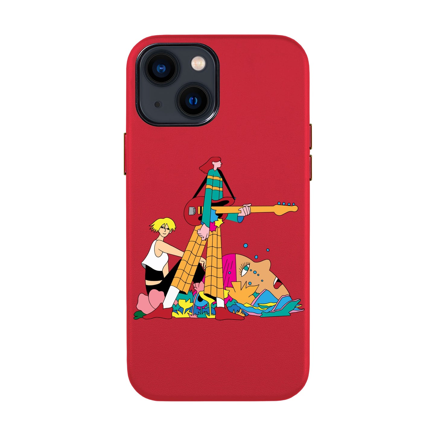 HER BAND-iPhone 14 Leather Kılıf