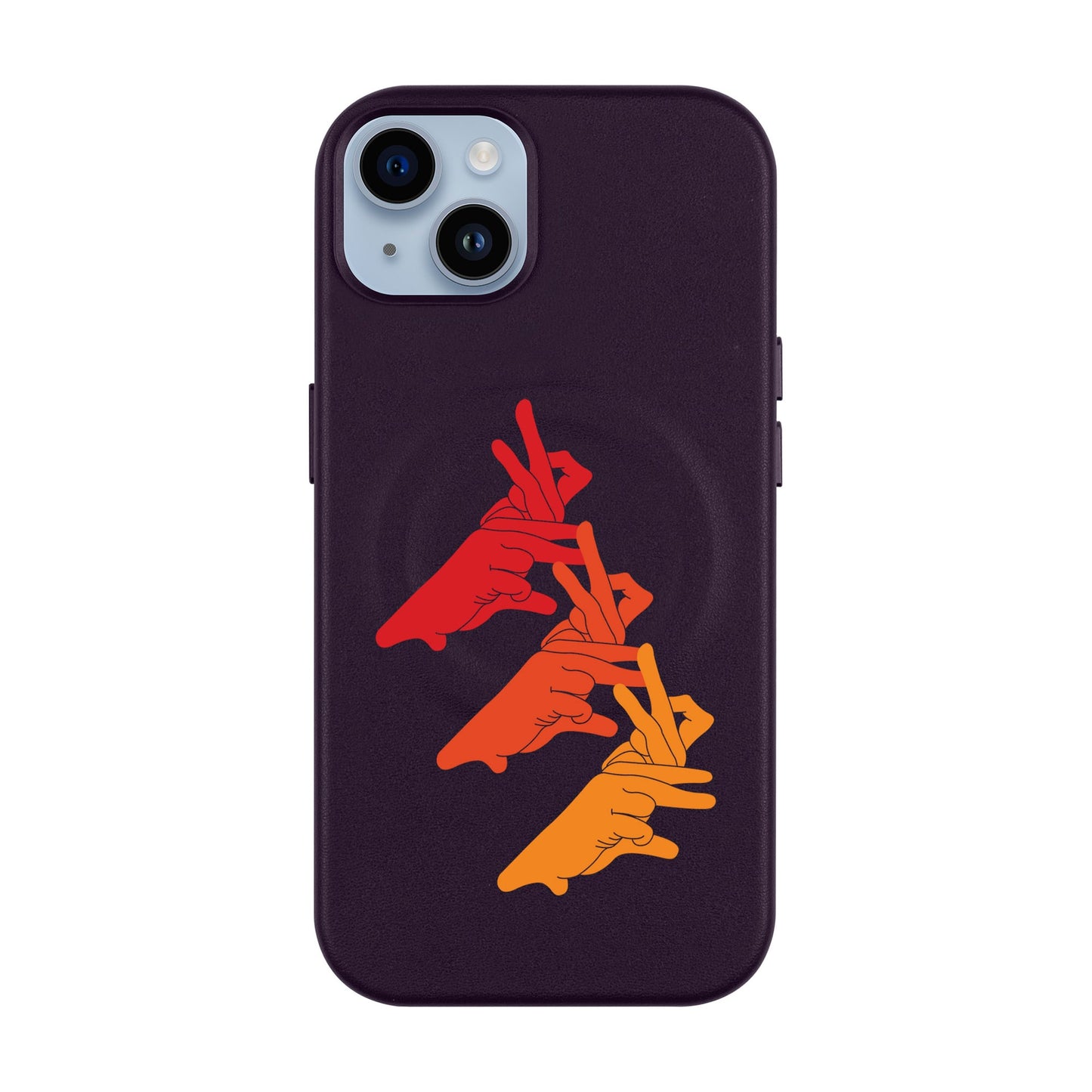 BUNNY MARCH-iPhone 14 Plus Leather Kılıf MagSafe Özellikli