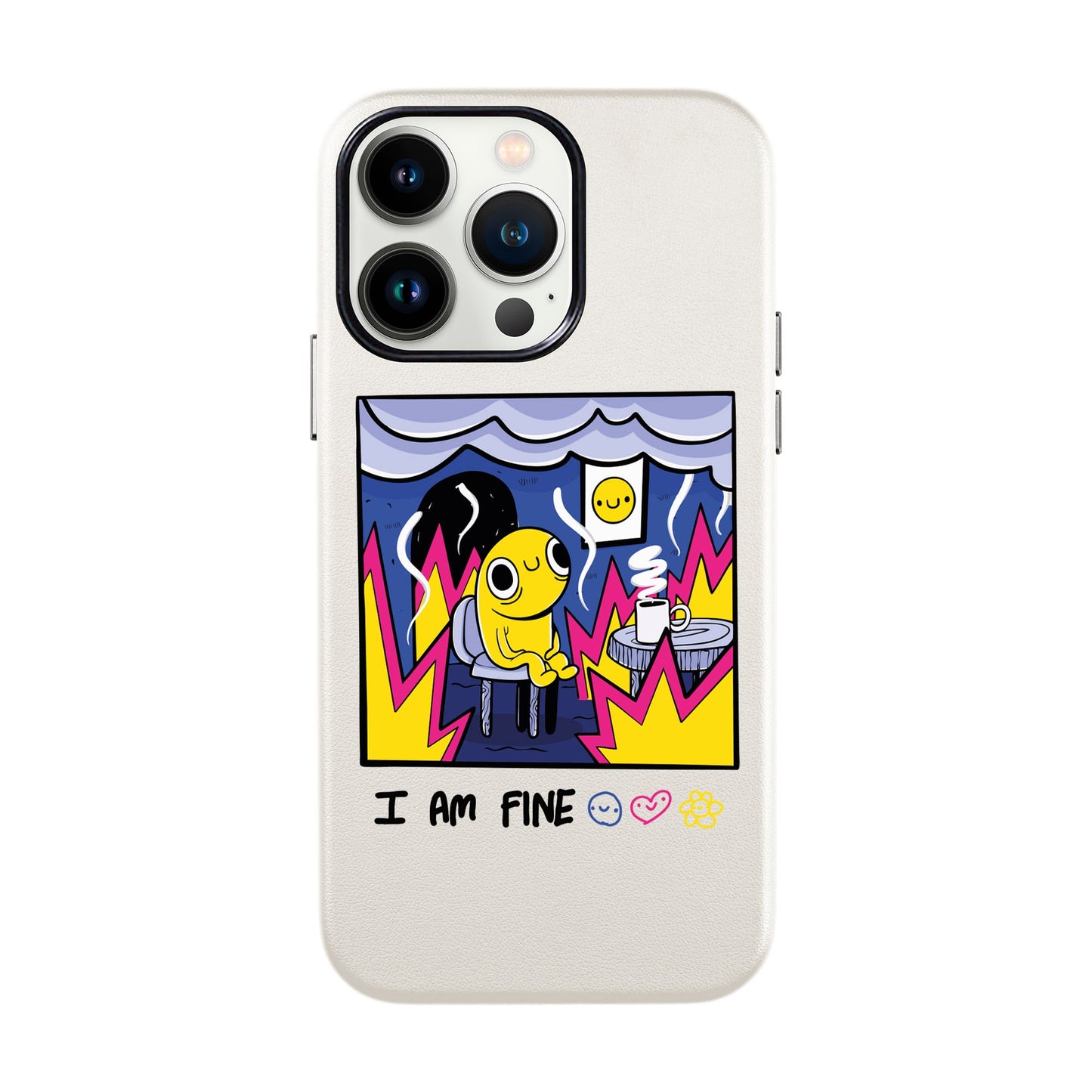 I AM FINE-iPhone 13 Pro Max Leather Kılıf
