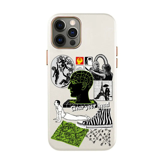 CLEAR YOUR HEAD-iPhone X / Xs Leather Kılıf