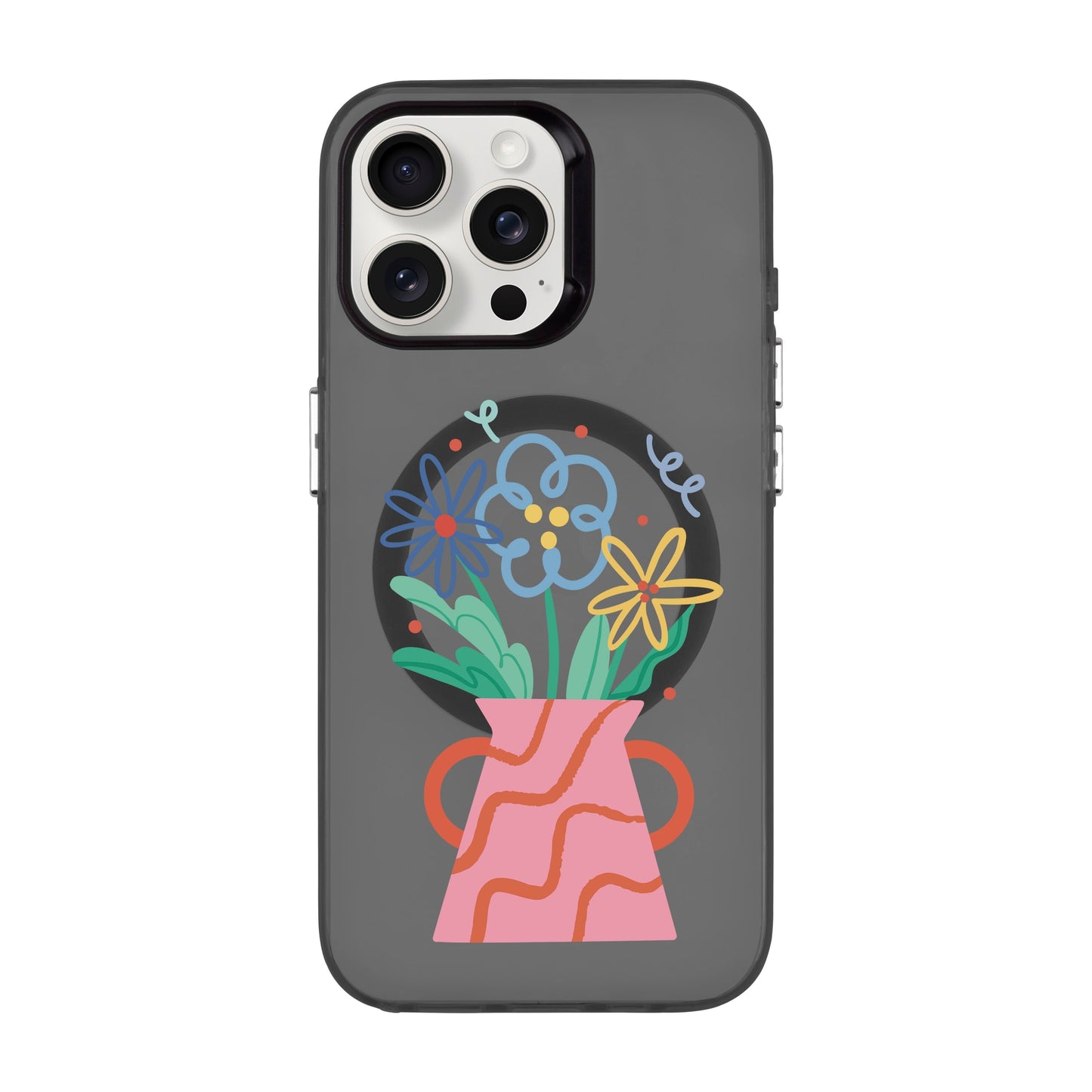 PINK VASE-iPhone 15 Pro Max Hold Kılıf MagSafe Özellikli