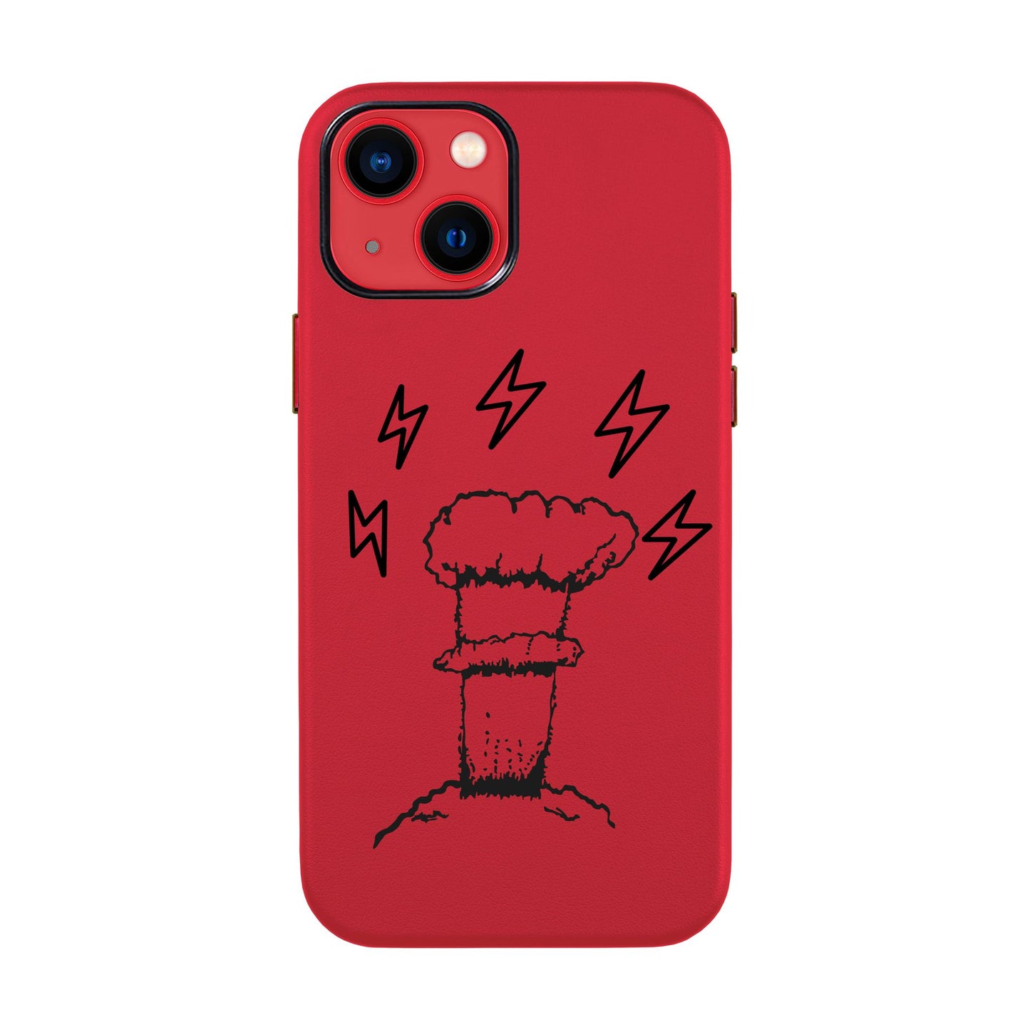 VOLCANIC-iPhone 14 Leather Kılıf