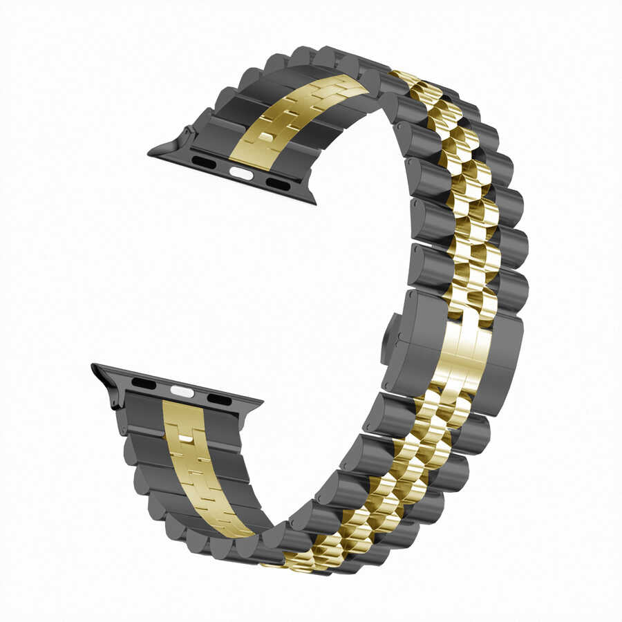 Apple Watch Private Kordon-Siyah Gold