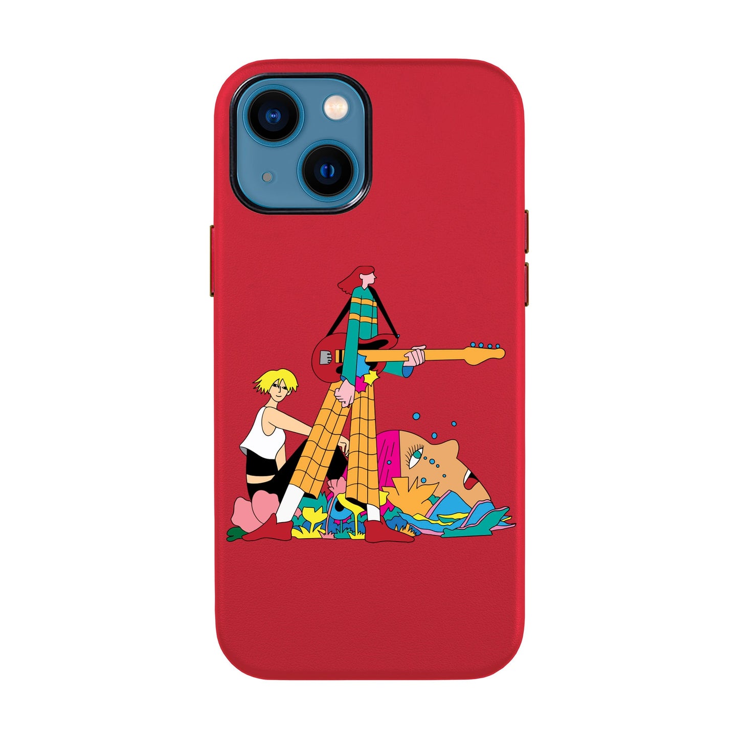HER BAND-iPhone 14 Leather Kılıf