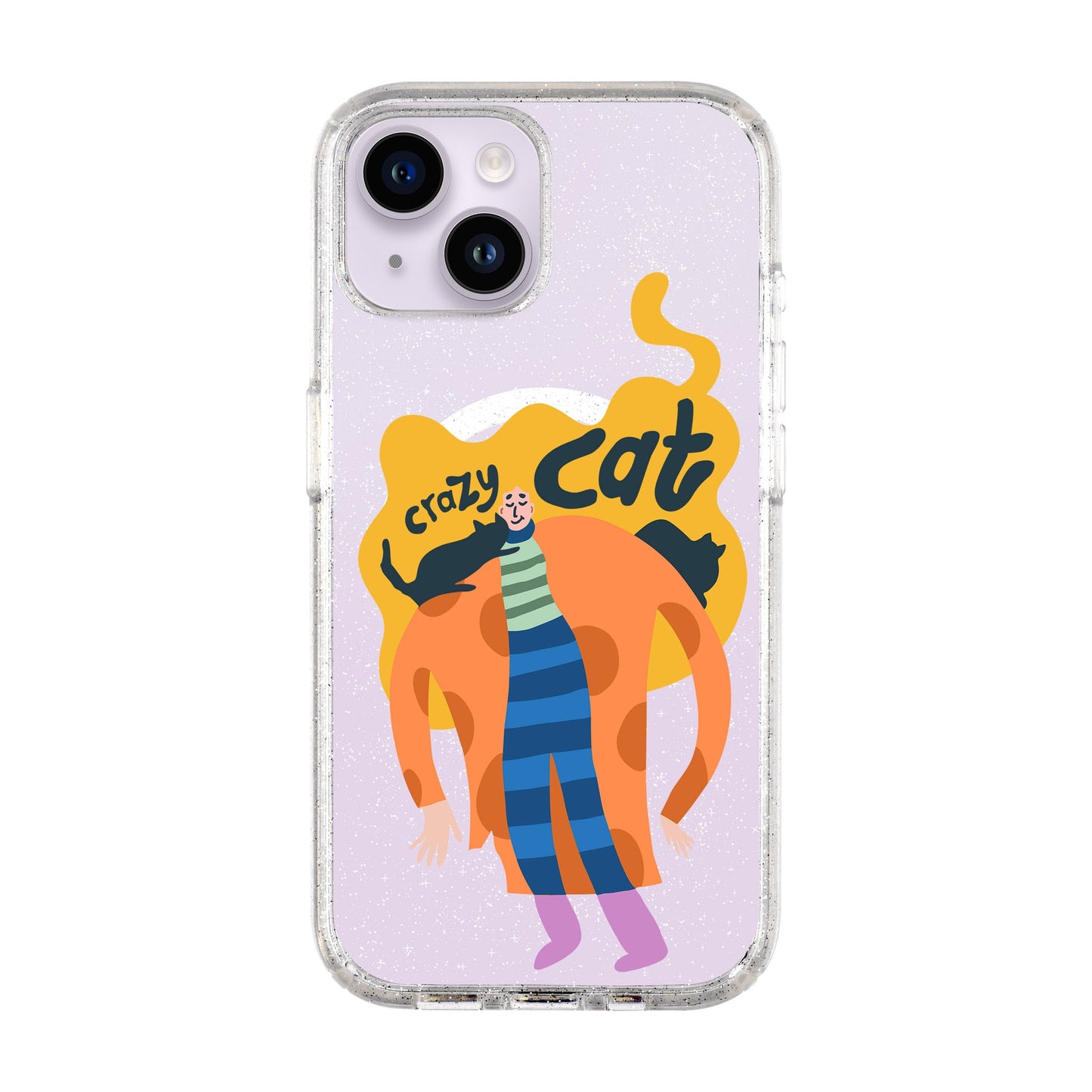 CRAZY CAT-iPhone 14 Shiny Kılıf MagSafe Özellikli