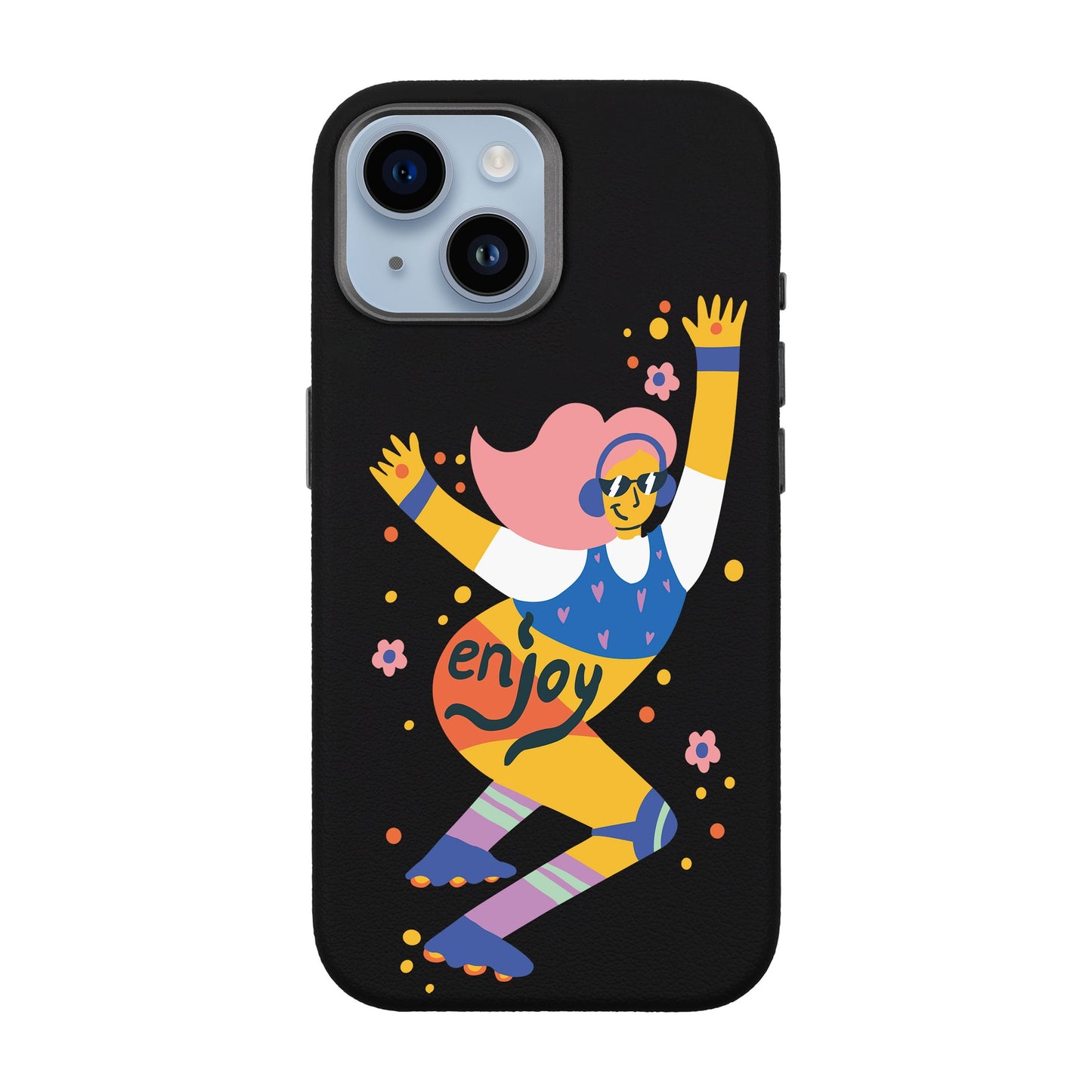 ENJOY-iPhone 14 Leather Premium Kılıf MagSafe Özellikli
