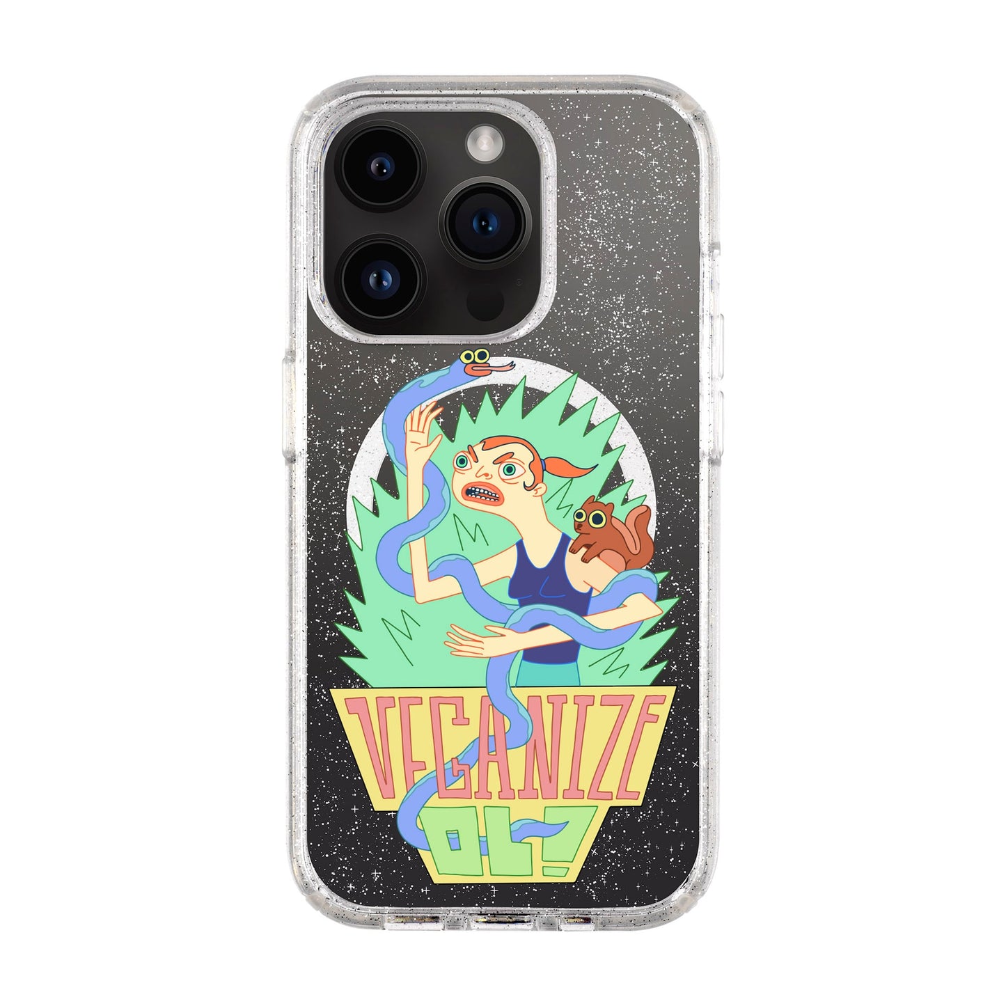 VEGANİZE-iPhone 14 Pro Shiny Kılıf MagSafe Özellikli