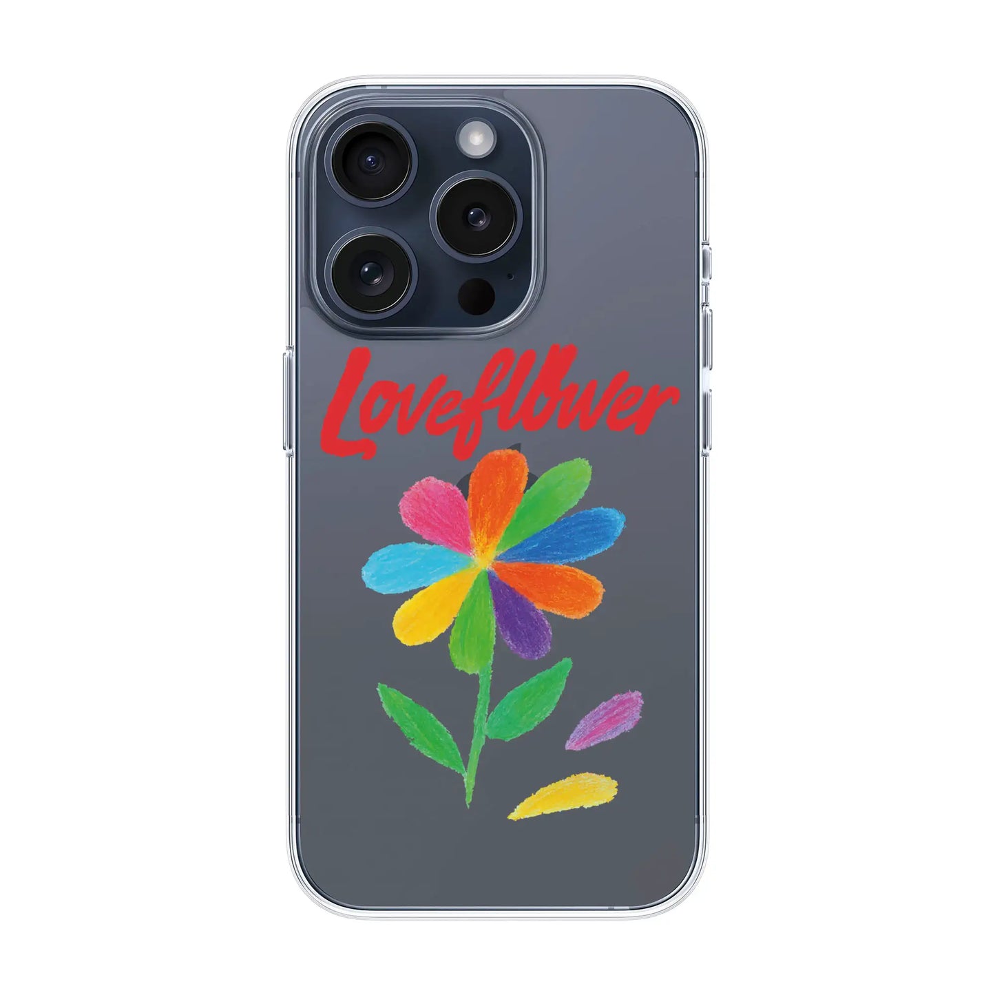 LOVE FLOWER-iPhone 15 Pro Solid Kılıf