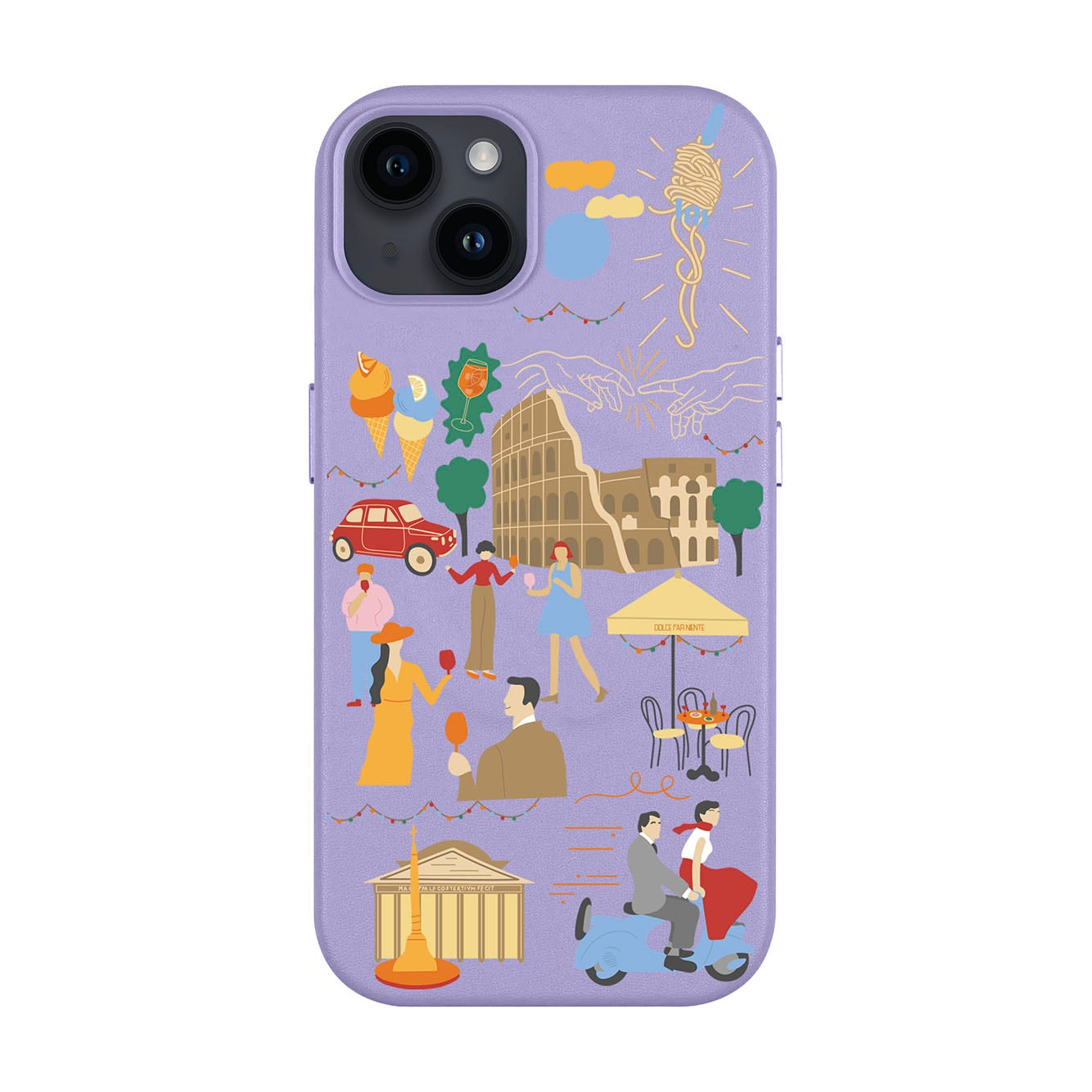 ROMA-iPhone 14 Plus Leather Kılıf MagSafe Özellikli