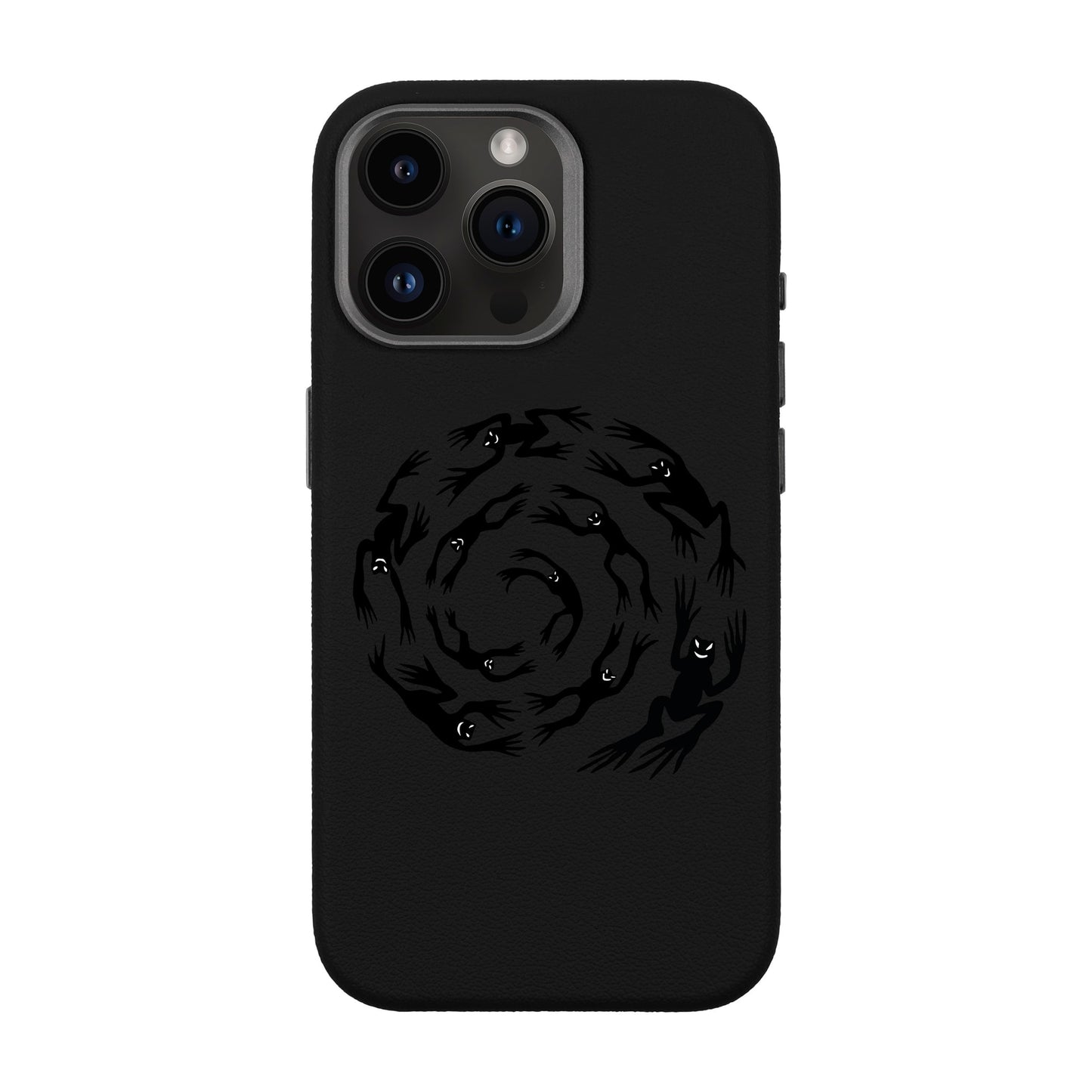 SWIRLING FROGS-iPhone 14 Pro Max Leather Premium Kılıf MagSafe Özellikli