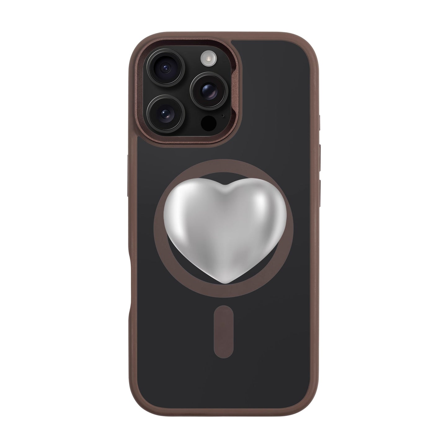 SILVER HEART-iPhone 16 Pro Max Rise Kılıf MagSafe Özellikli