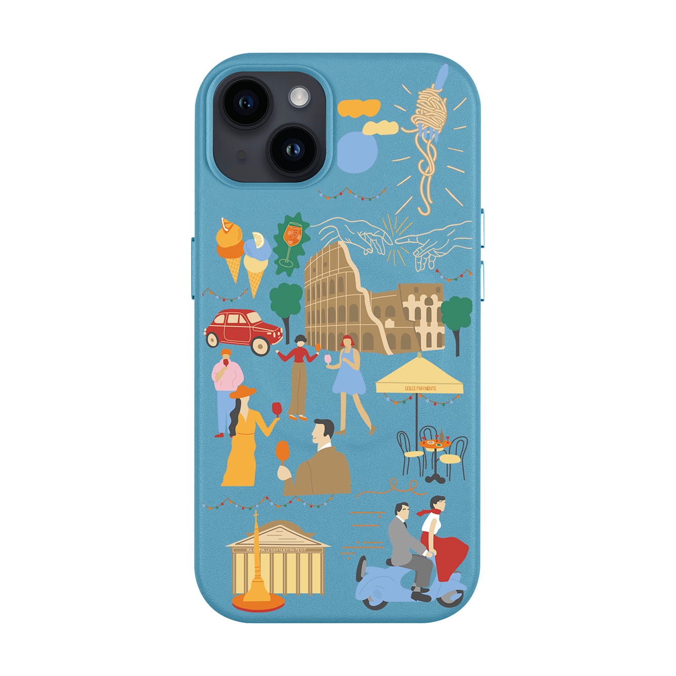 ROMA-iPhone 14 Plus Leather Kılıf MagSafe Özellikli