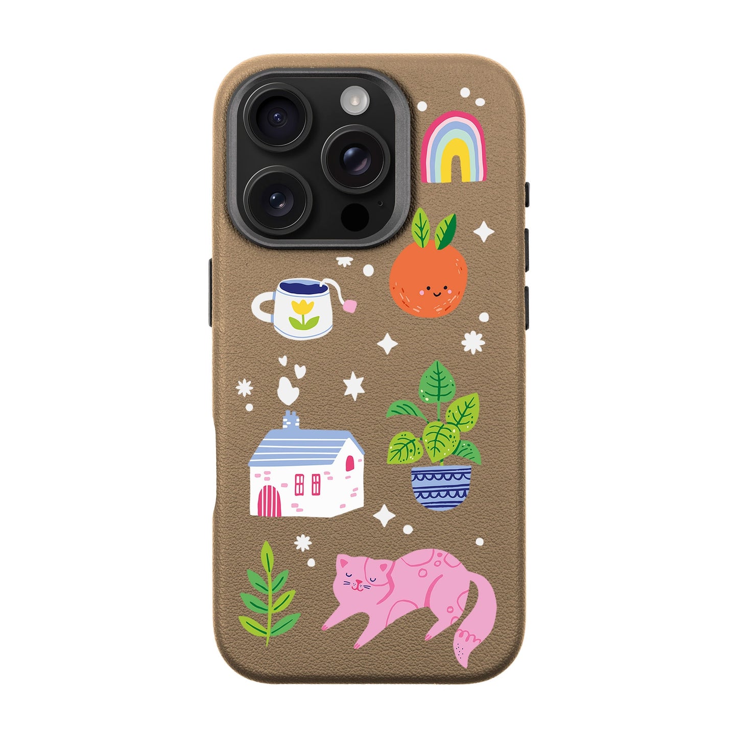 FRESH SPRING-iPhone 16 Pro Leather Premium Kılıf MagSafe Özellikli