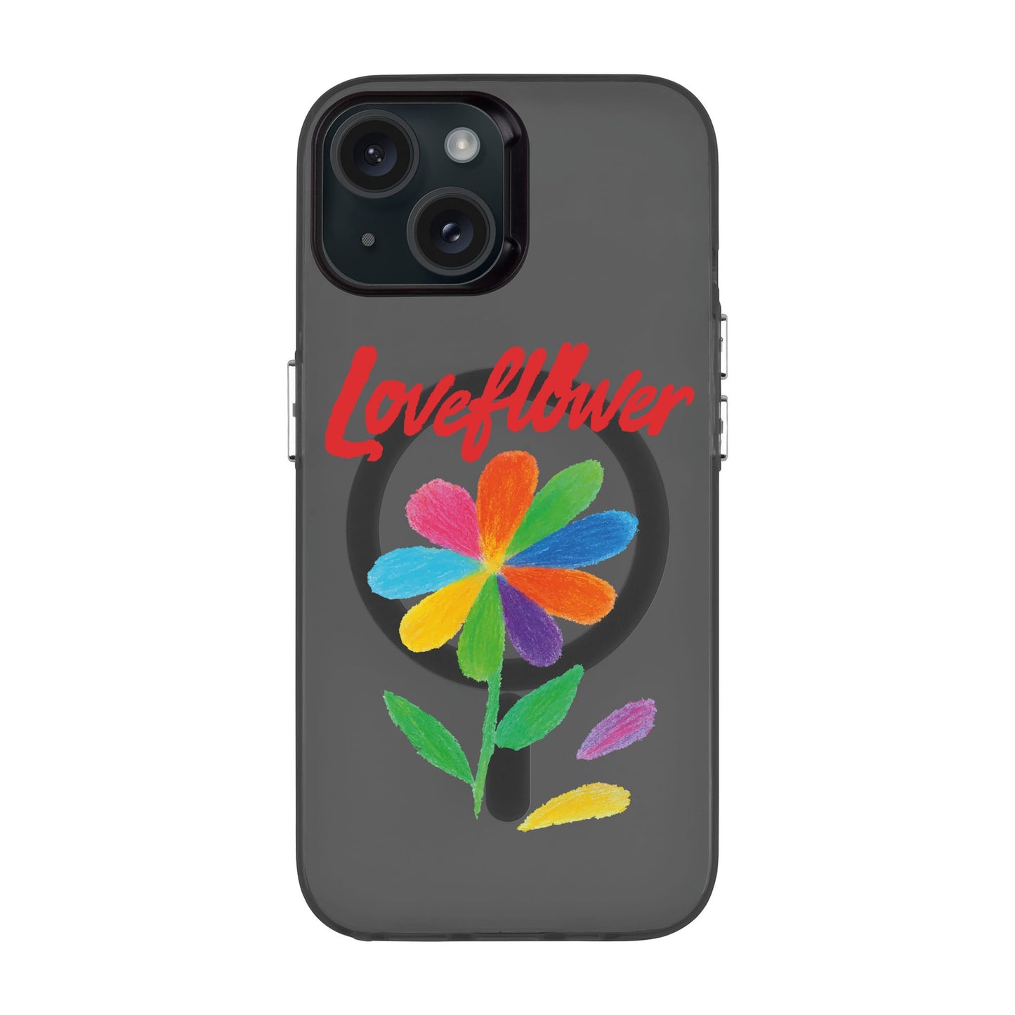 LOVE FLOWER-iPhone 15 Hold Kılıf MagSafe Özellikli