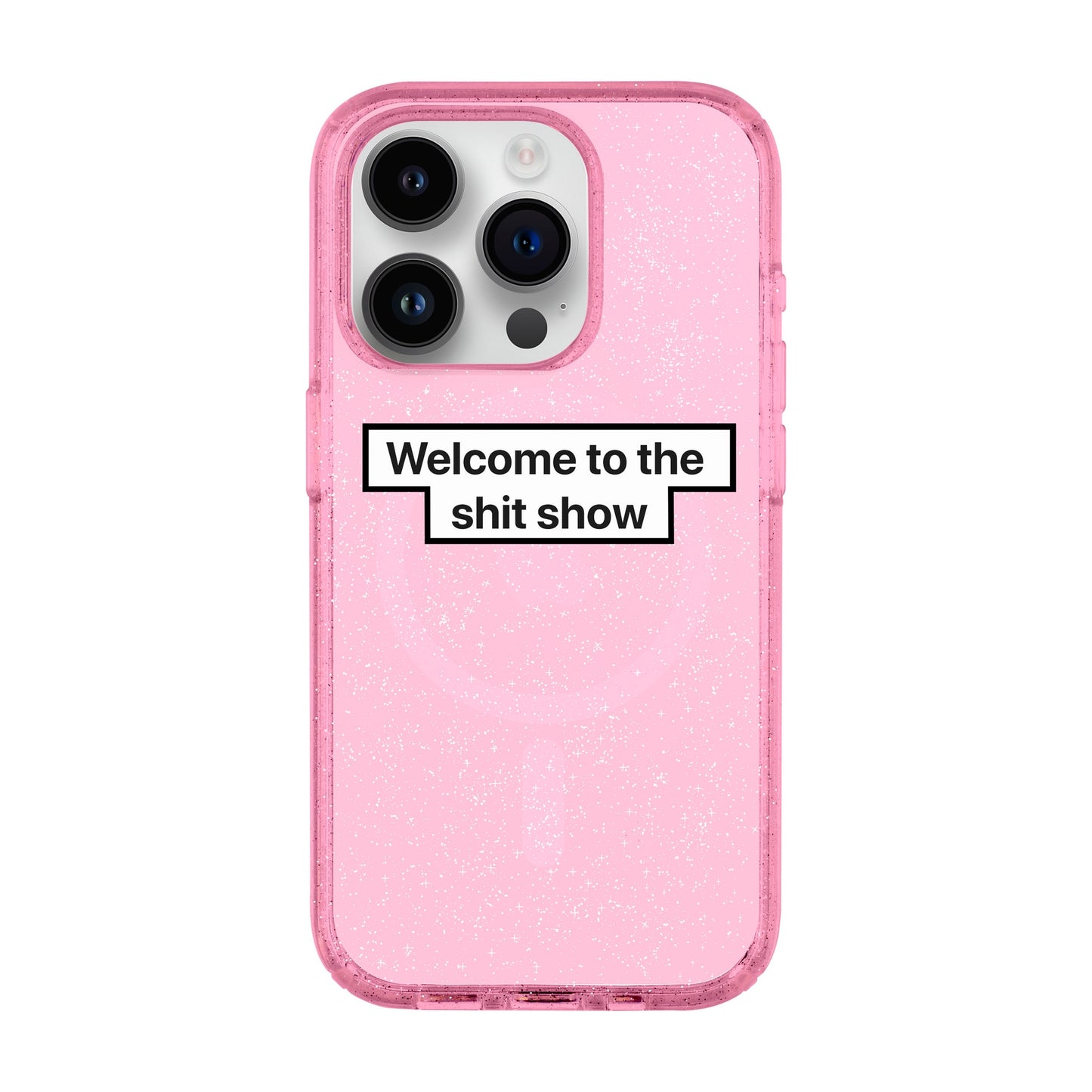 WELCOME-iPhone 14 Pro Shiny Kılıf MagSafe Özellikli
