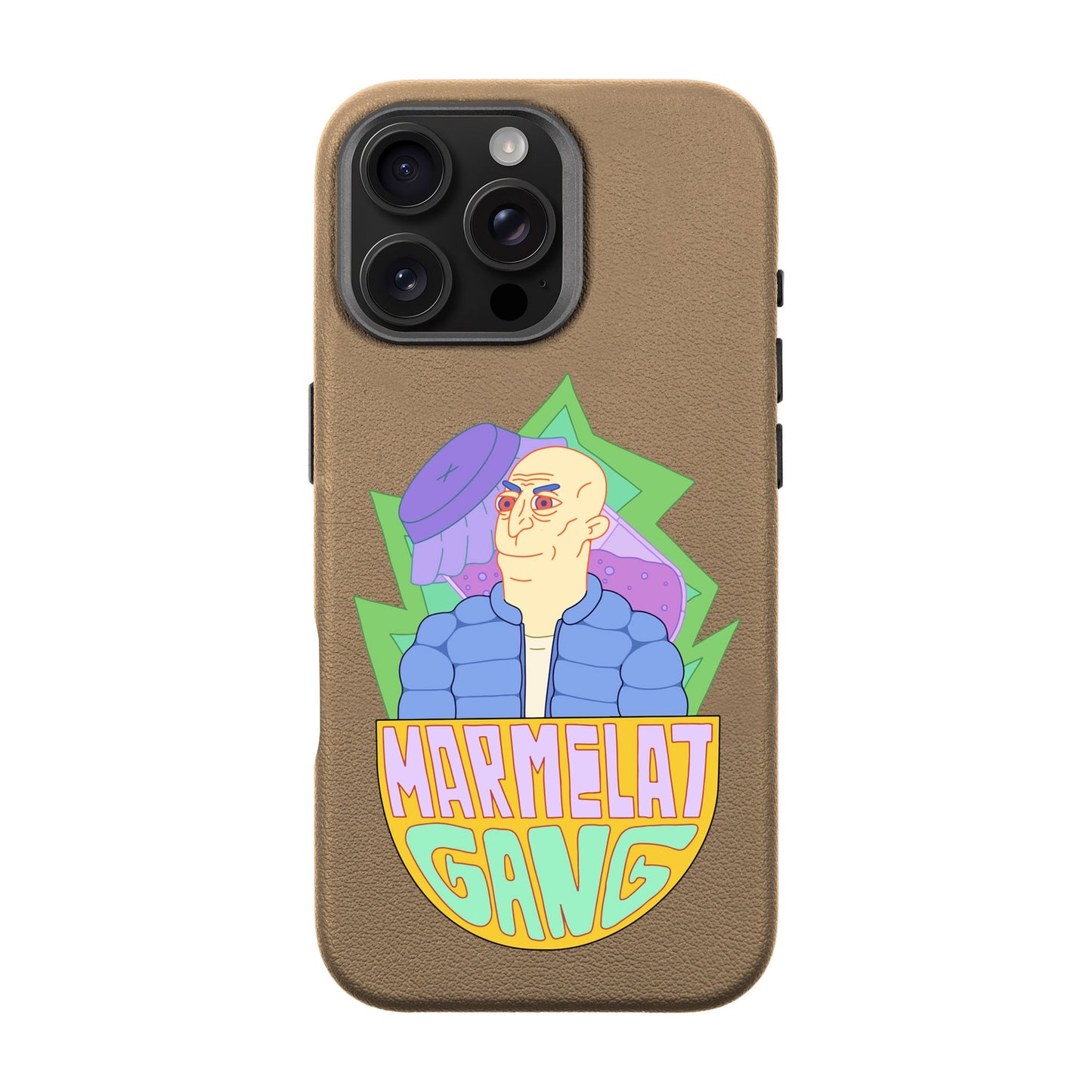 MARMELAT GANG-iPhone 16 Pro Max Leather Premium Kılıf MagSafe Özellikli