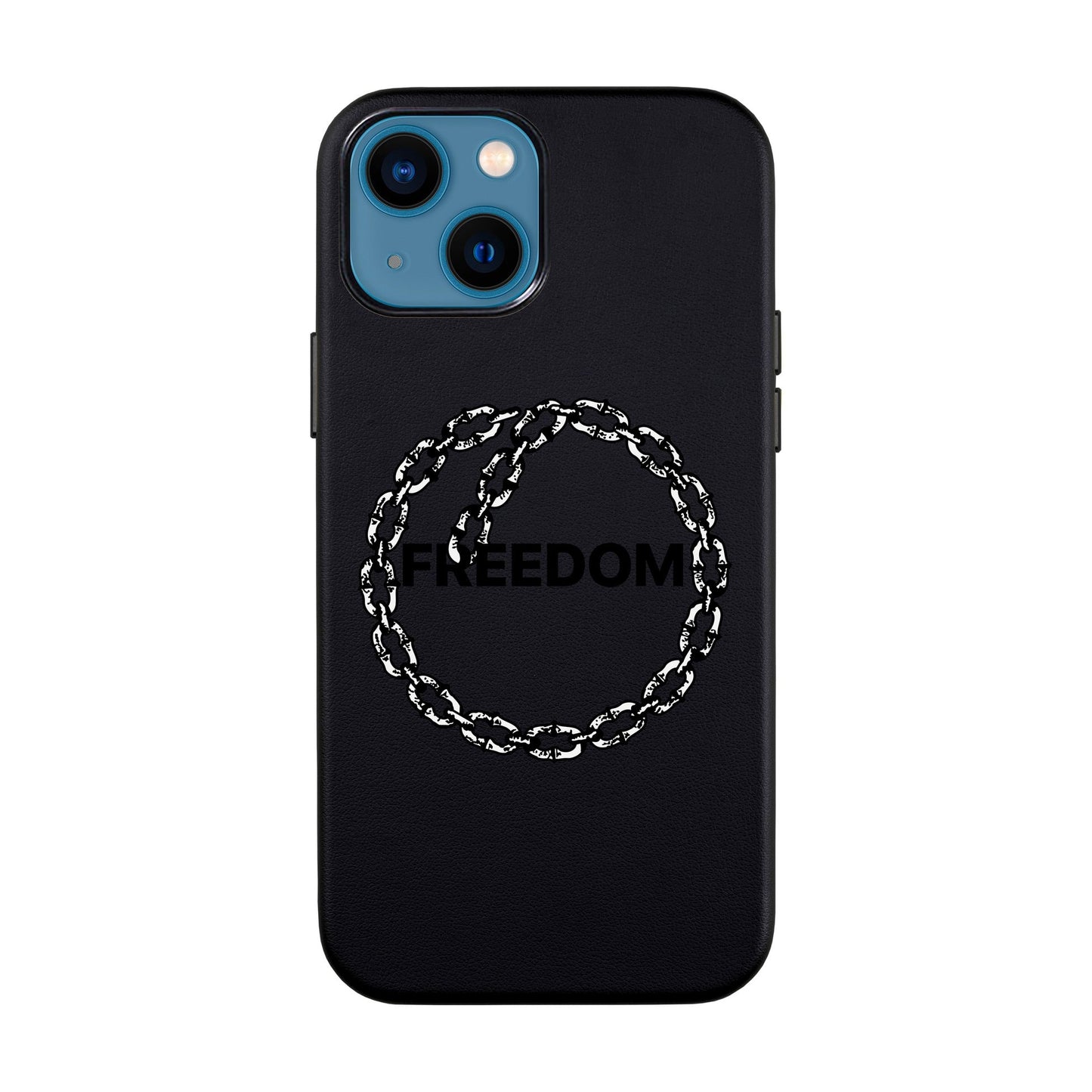 FREEDOM-iPhone 14 Leather Kılıf