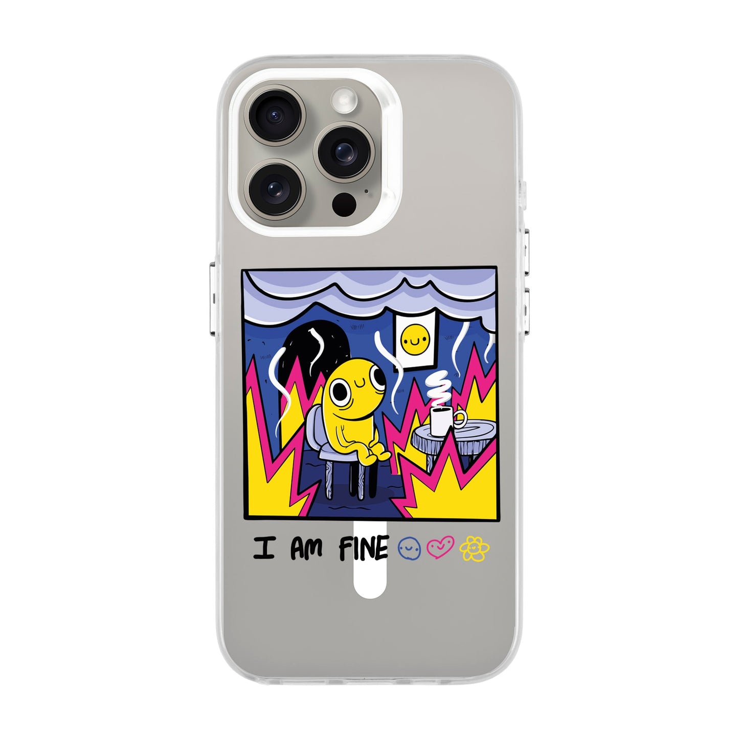 I AM FINE-iPhone 15 Pro Max Hold Kılıf MagSafe Özellikli