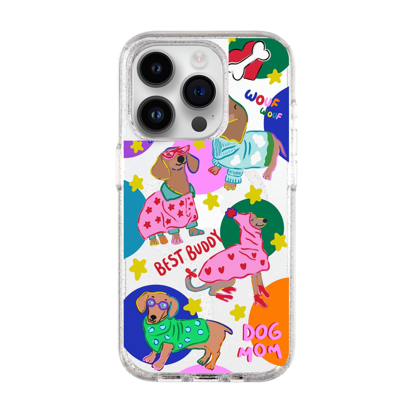 DOG MOM-iPhone 14 Pro Shiny Kılıf MagSafe Özellikli