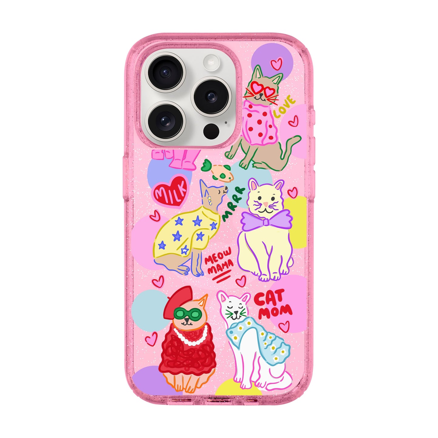 CAT MOM-iPhone 15 Pro Shiny Kılıf MagSafe Özellikli