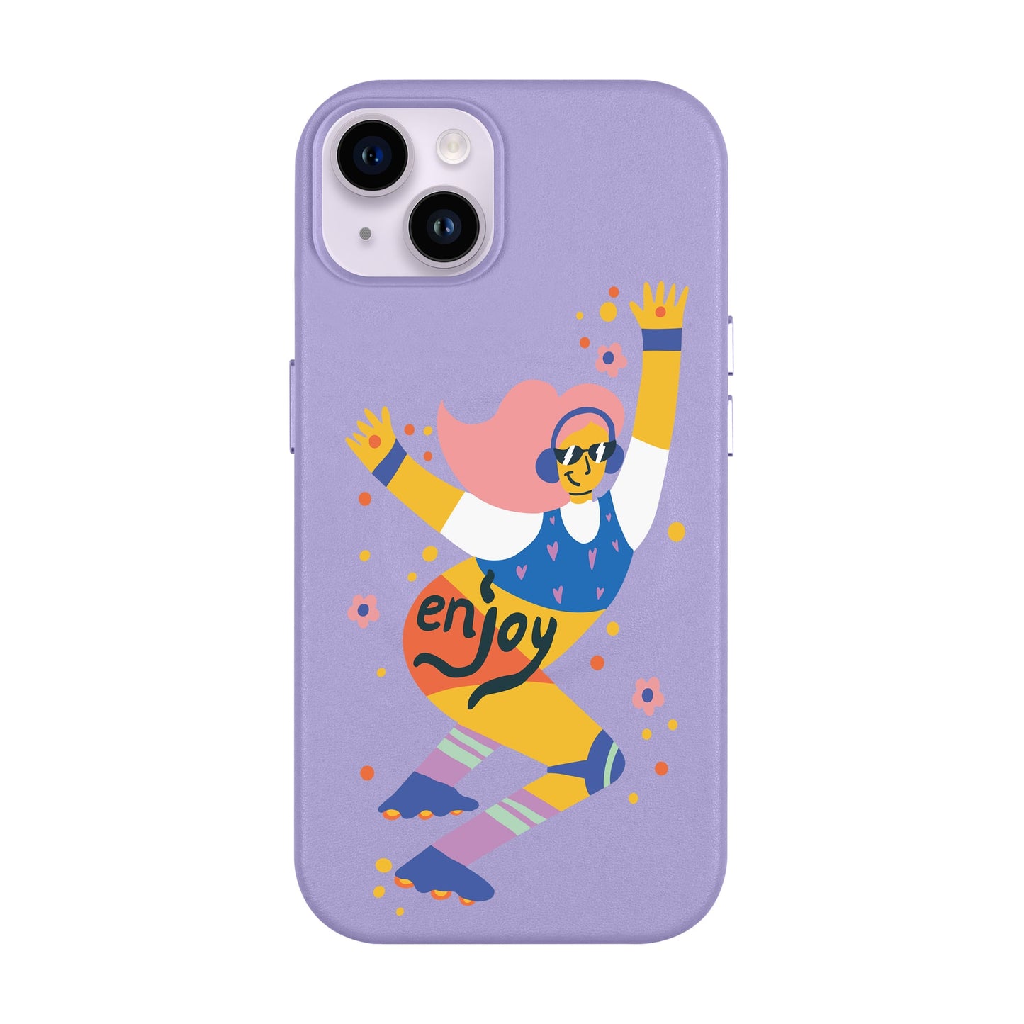 ENJOY-iPhone 14 Plus Leather Kılıf MagSafe Özellikli