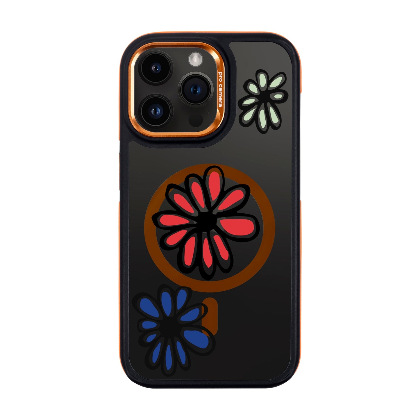 FLORIST-iPhone 14 Pro Max Dark Kılıf MagSafe Özellikli