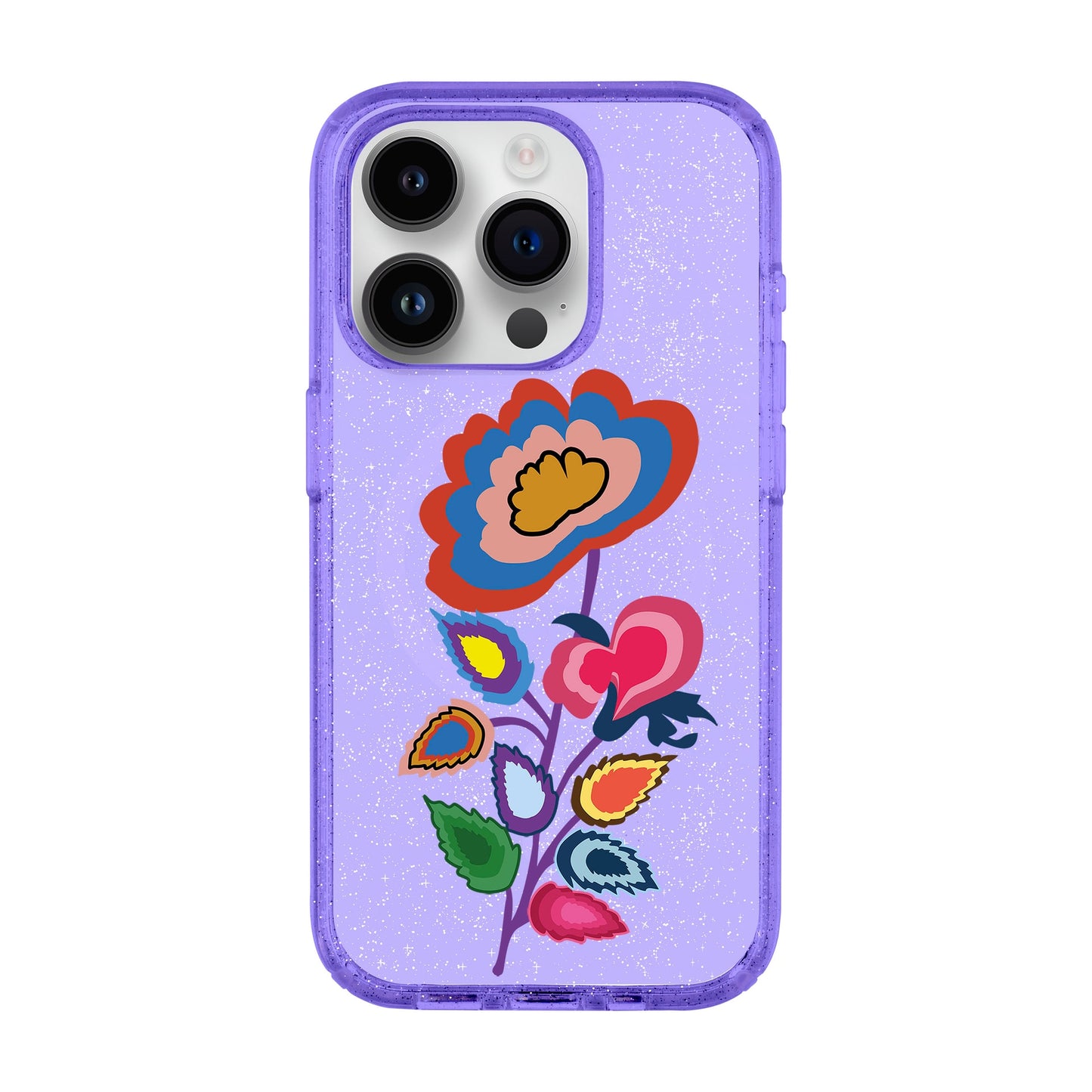 KNITTED FLOWER-iPhone 14 Pro Shiny Kılıf MagSafe Özellikli