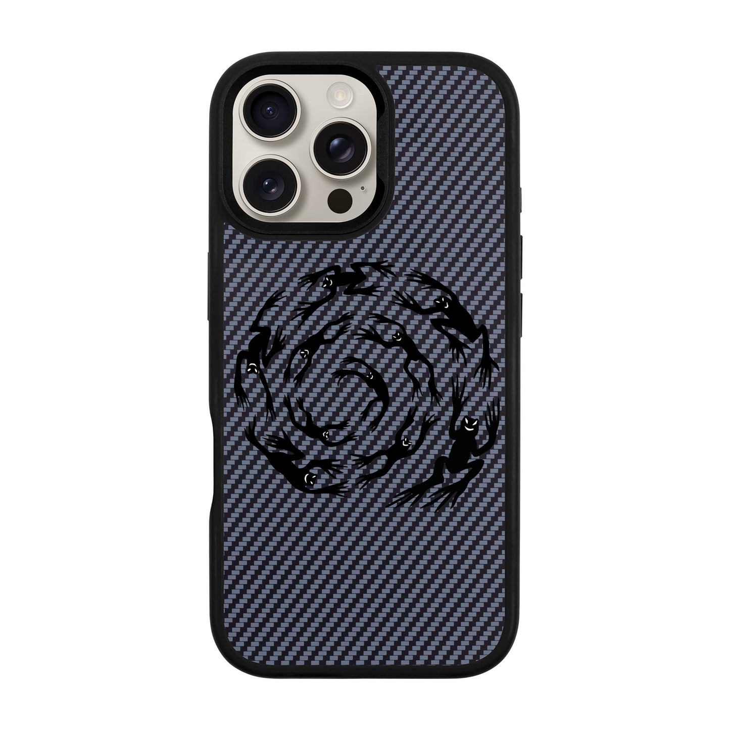 SWIRLING FROGS-iPhone 16 Pro Max Plaid Kılıf MagSafe Özellikli