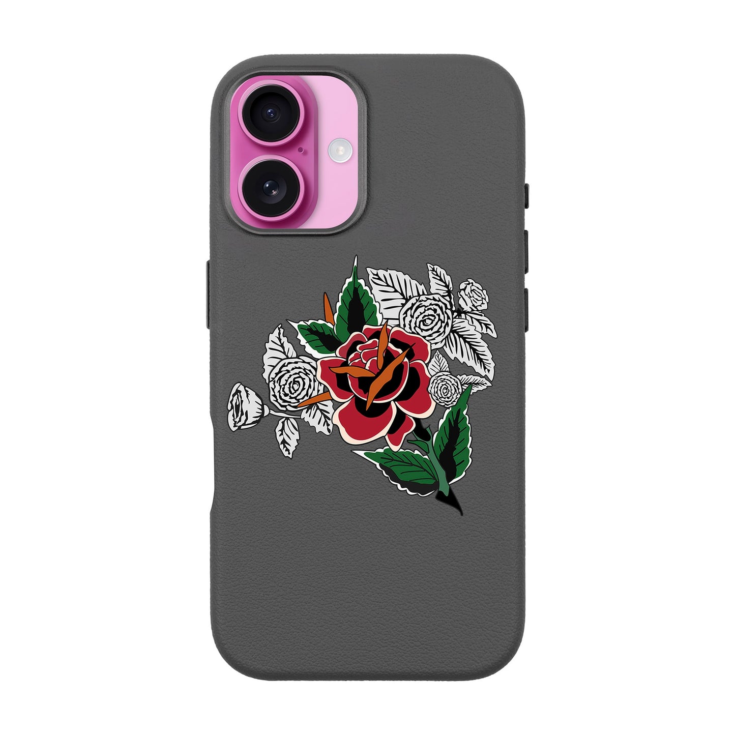 DRY ROSE-iPhone 16 Plus Leather Premium Kılıf MagSafe Özellikli