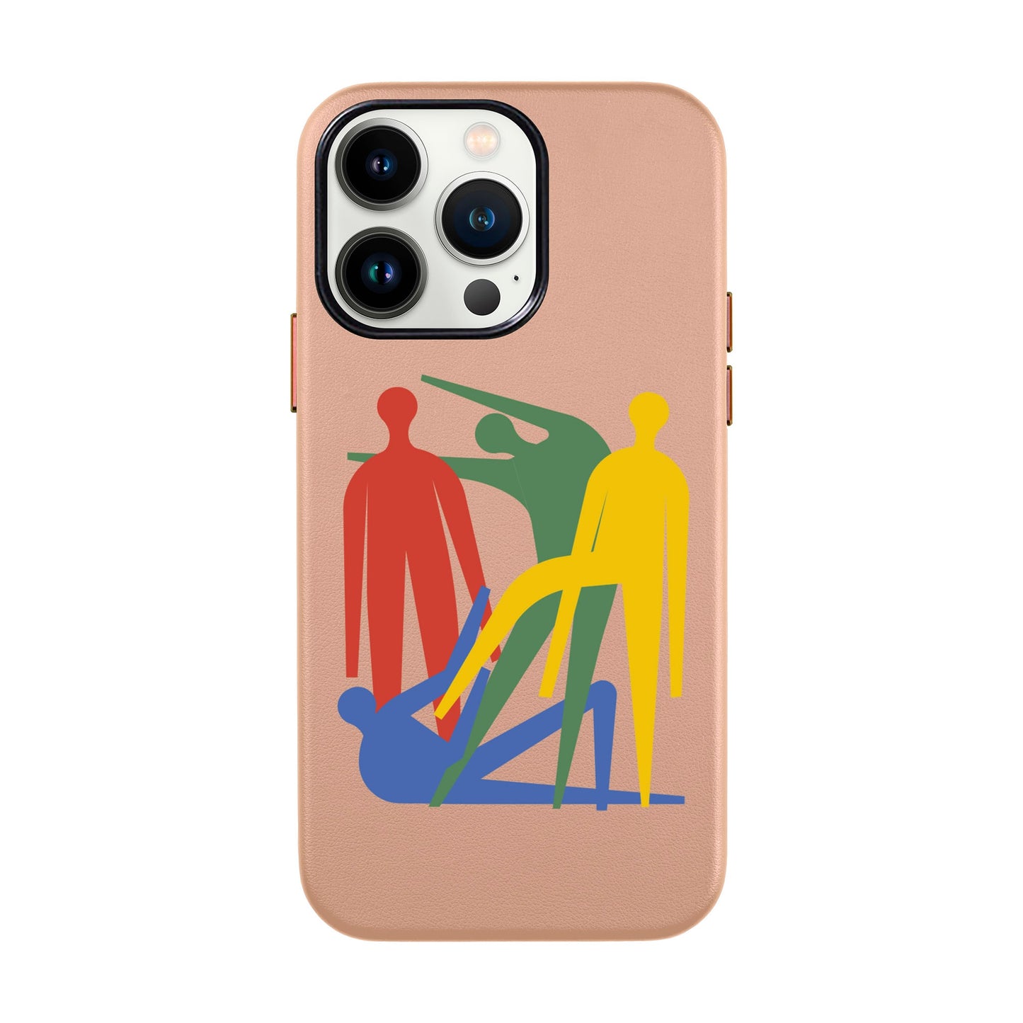 MANBOS-iPhone 13 Pro Max Leather Kılıf