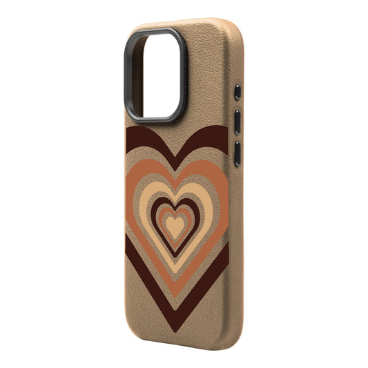 HEART-Leather Premium Kılıf MagSafe Özellikli - iPhone 16 Pro Max