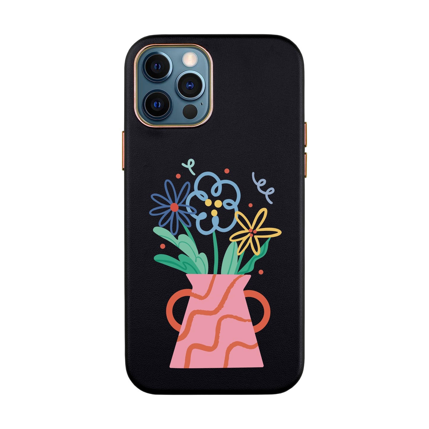 PINK VASE-iPhone XR Leather Kılıf