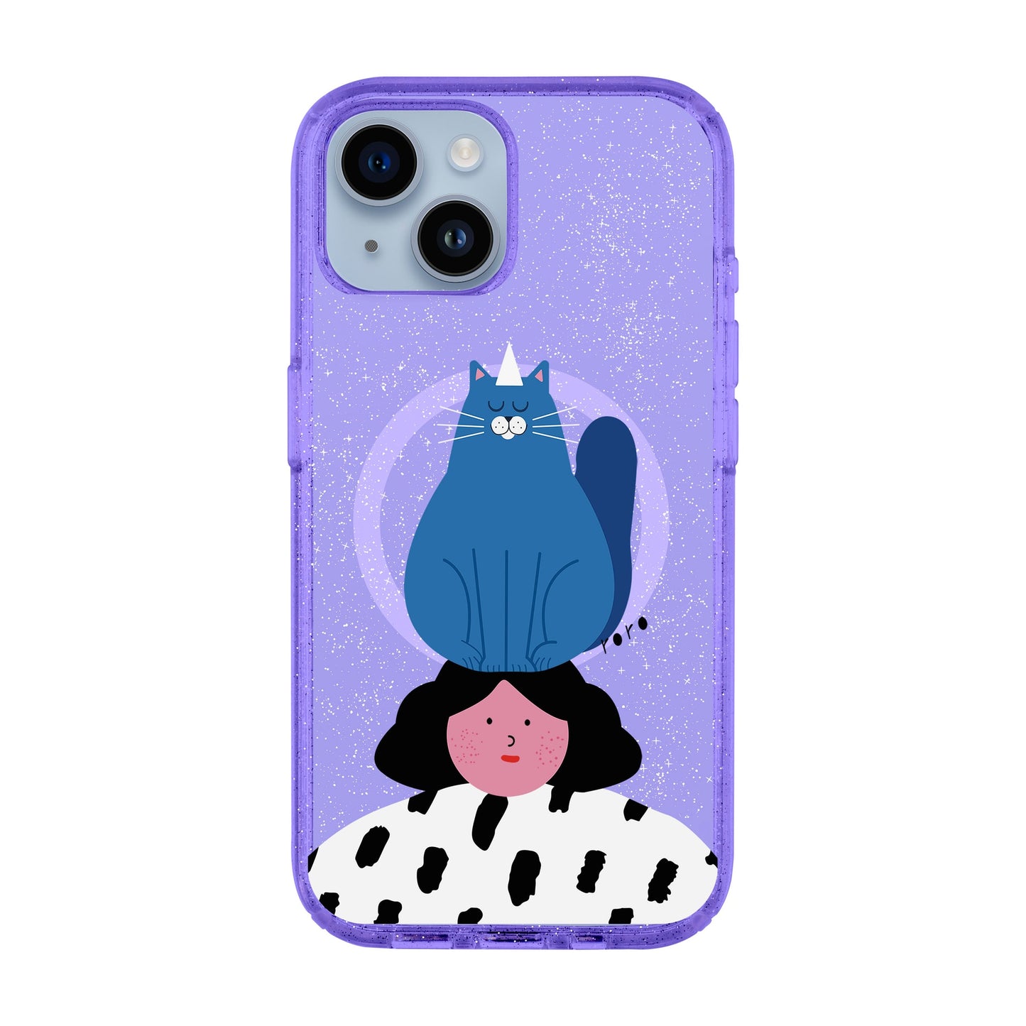 NAUGHTY CAT-iPhone 14 Shiny Kılıf MagSafe Özellikli