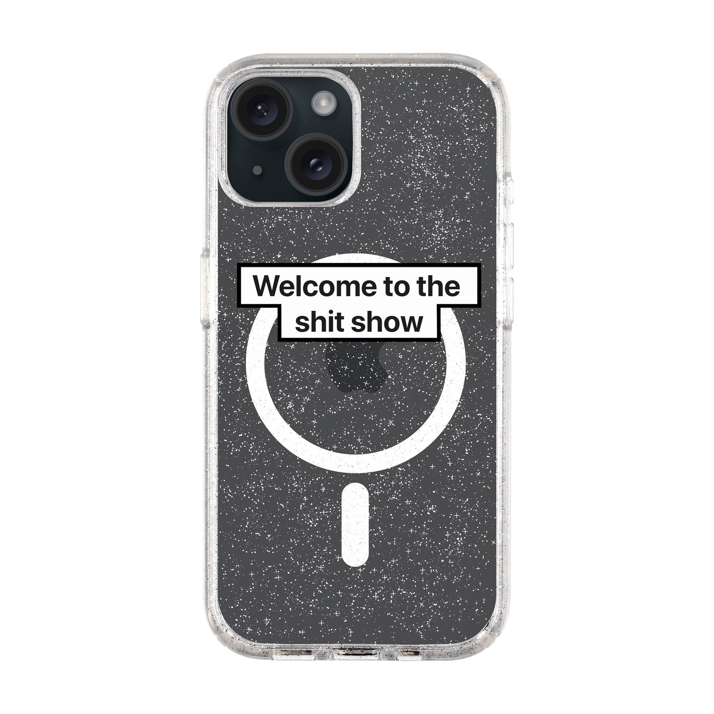WELCOME-iPhone 15 Plus Shiny Kılıf MagSafe Özellikli
