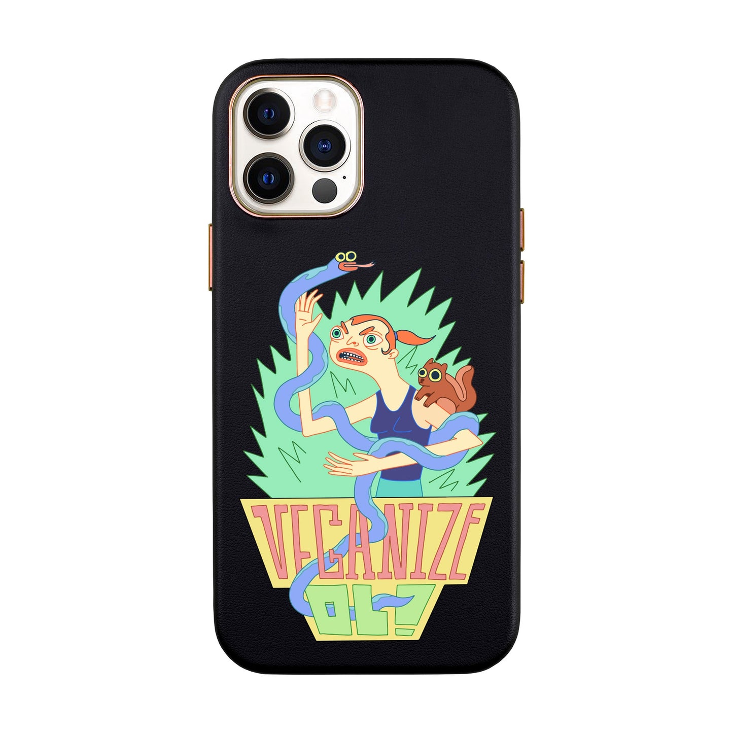 VEGANİZE-iPhone 12 Pro Max Leather Kılıf