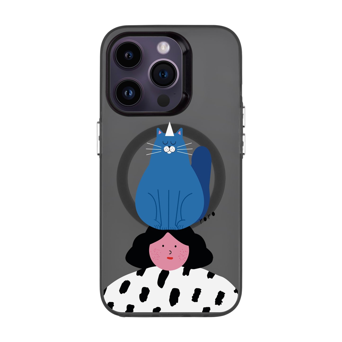 NAUGHTY CAT-iPhone 14 Pro Hold Kılıf MagSafe Özellikli